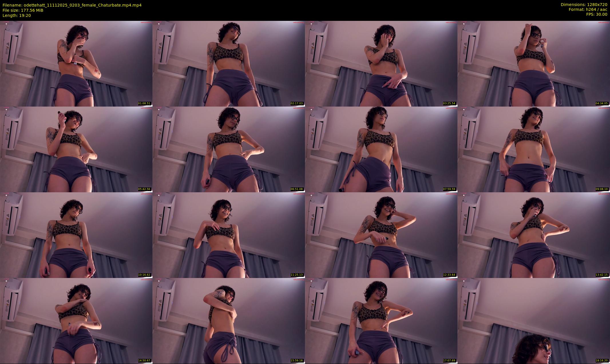 odettehatt — 20 minute Chaturbate female cam show recording, 720p, Nov 11, 2025