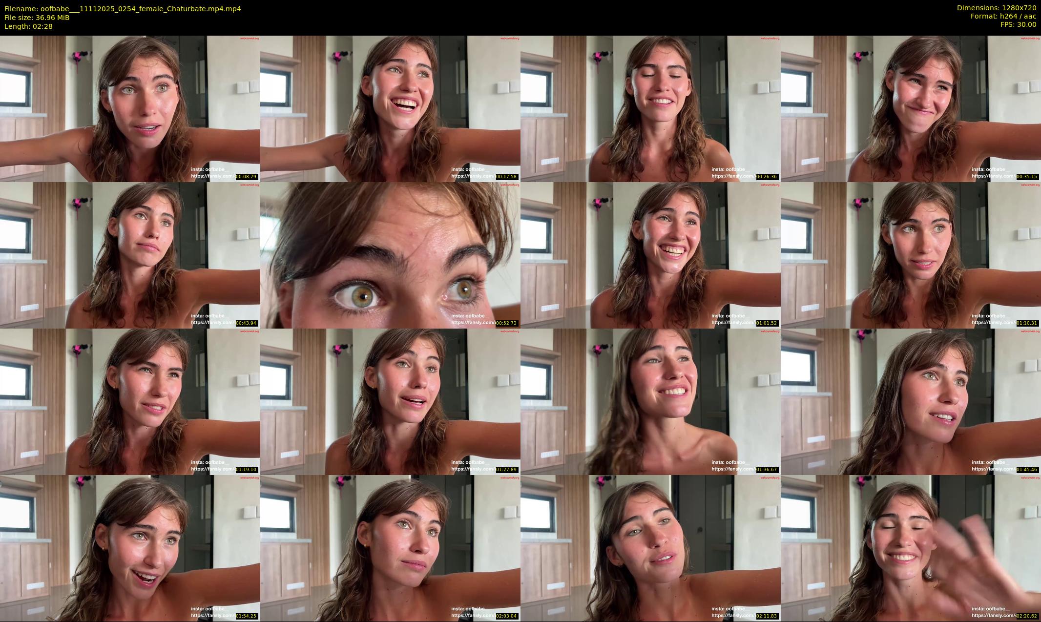 oofbabe__ — 3 minute Chaturbate female cam show recording, 720p, Nov 11, 2025