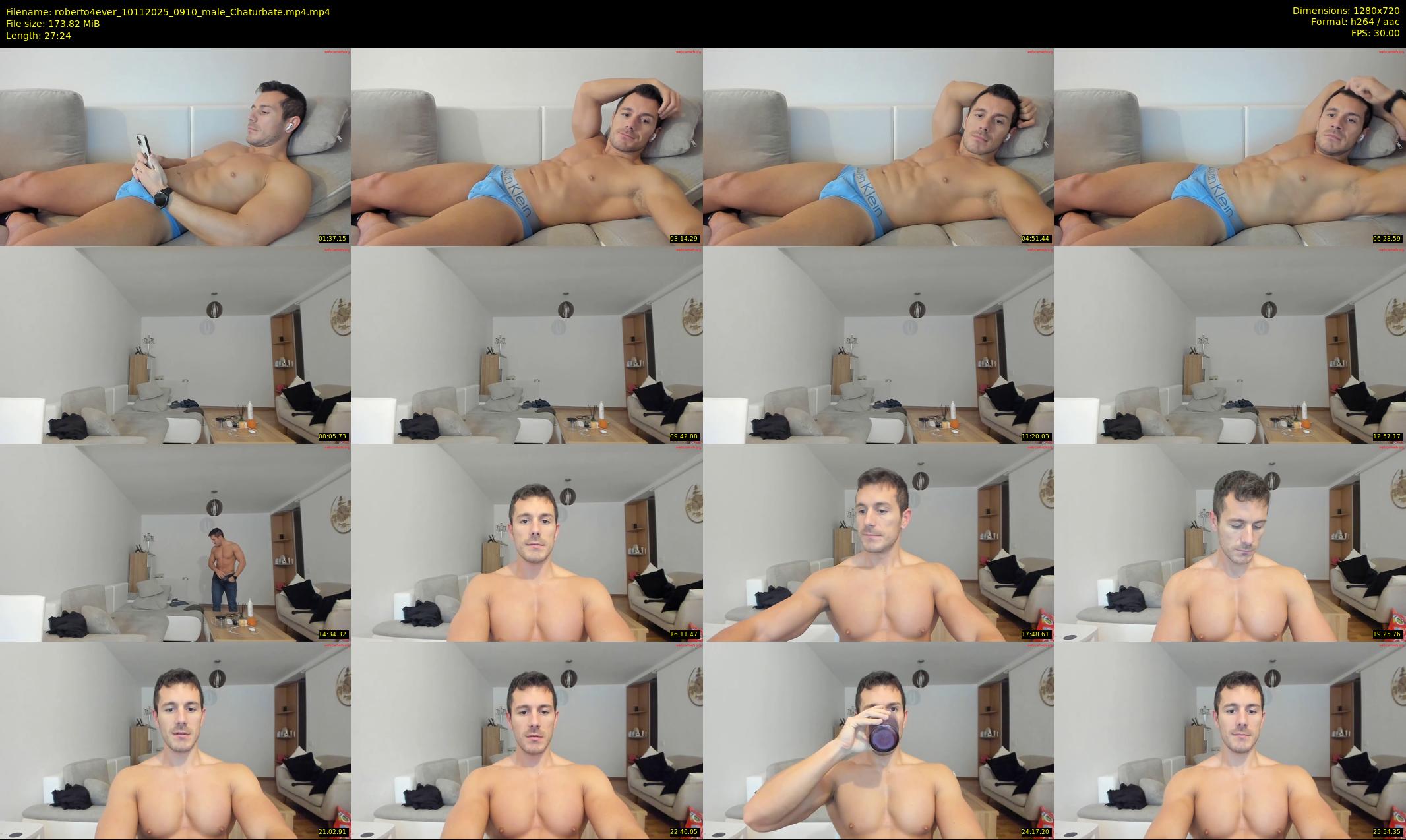 roberto4ever — 28 minute Chaturbate male cam show recording, 720p, Nov 10, 2025