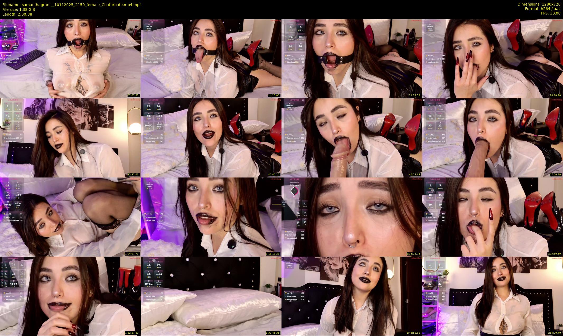 samanthagrant_ — 121 minute Chaturbate female cam show recording, 720p, Nov 10, 2025