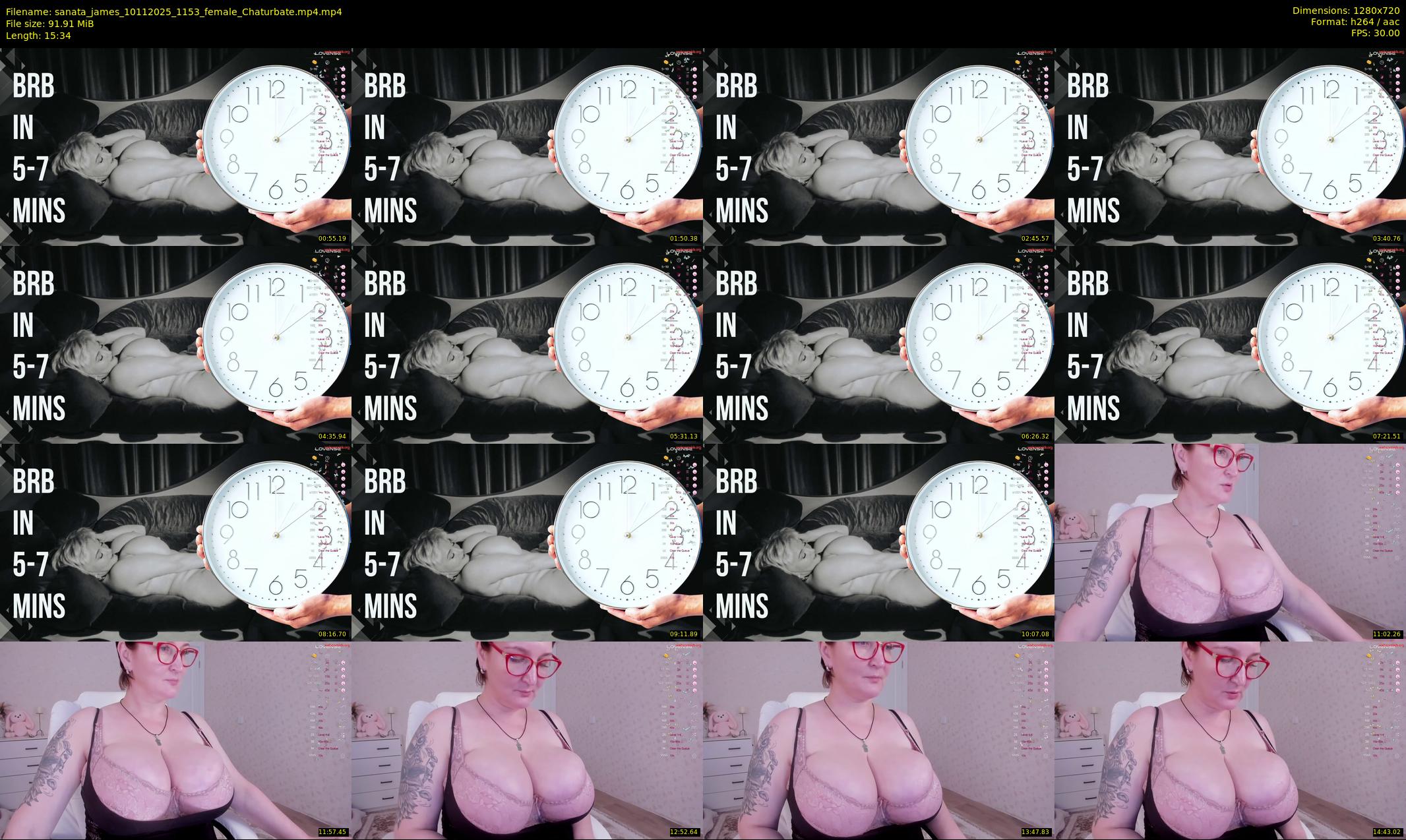 sanata_james — 16 minute Chaturbate female cam show recording, 720p, Nov 10, 2025