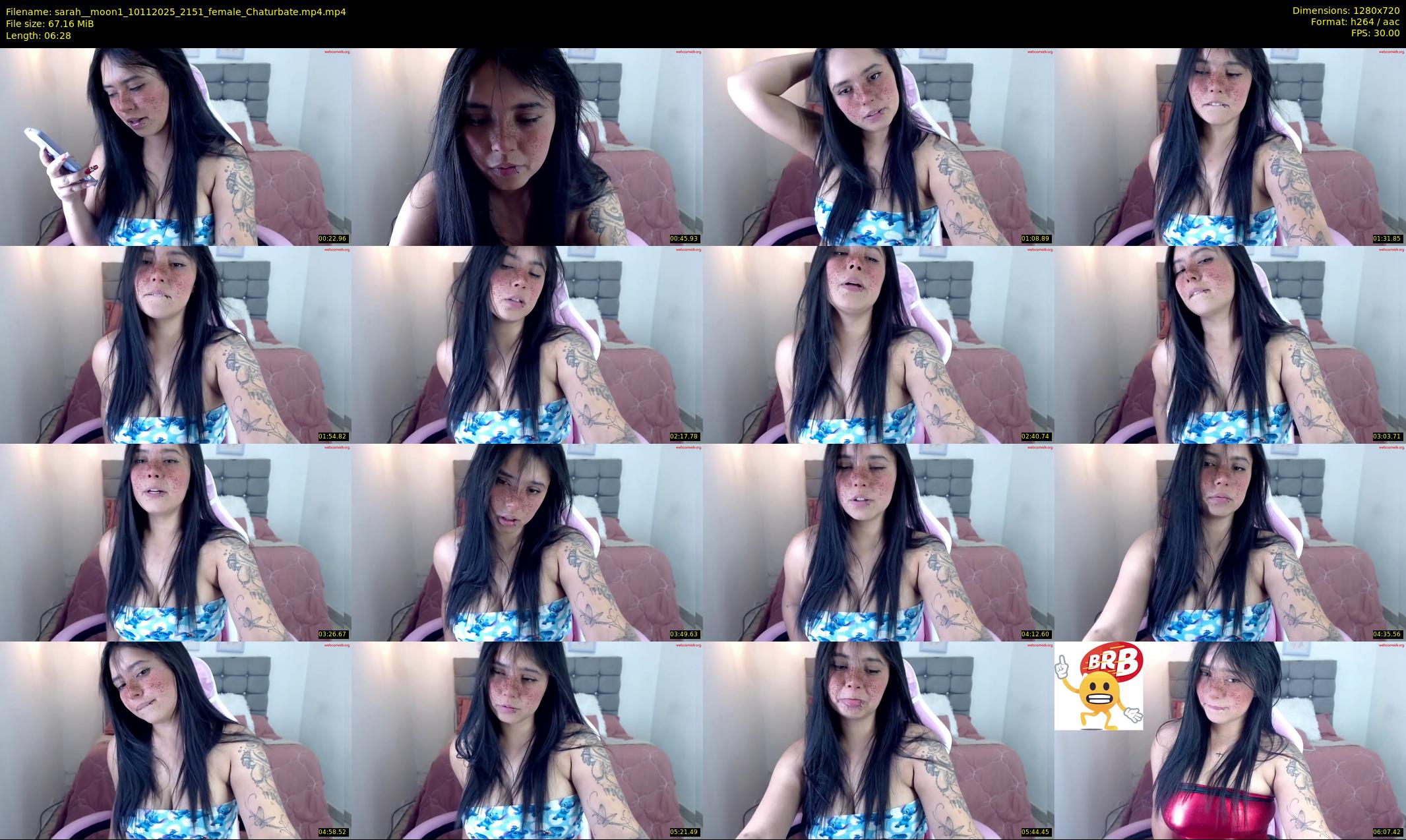sarah__moon1 — 7 minute Chaturbate female cam show recording, 720p, Nov 10, 2025