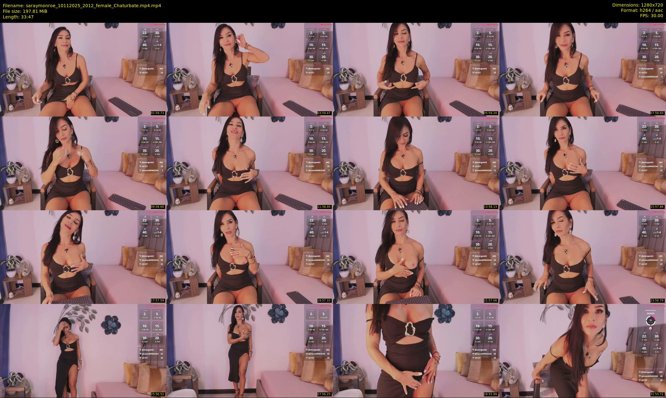 saraymonroe — 34 minute Chaturbate female cam show recording, 720p, Nov 10, 2025