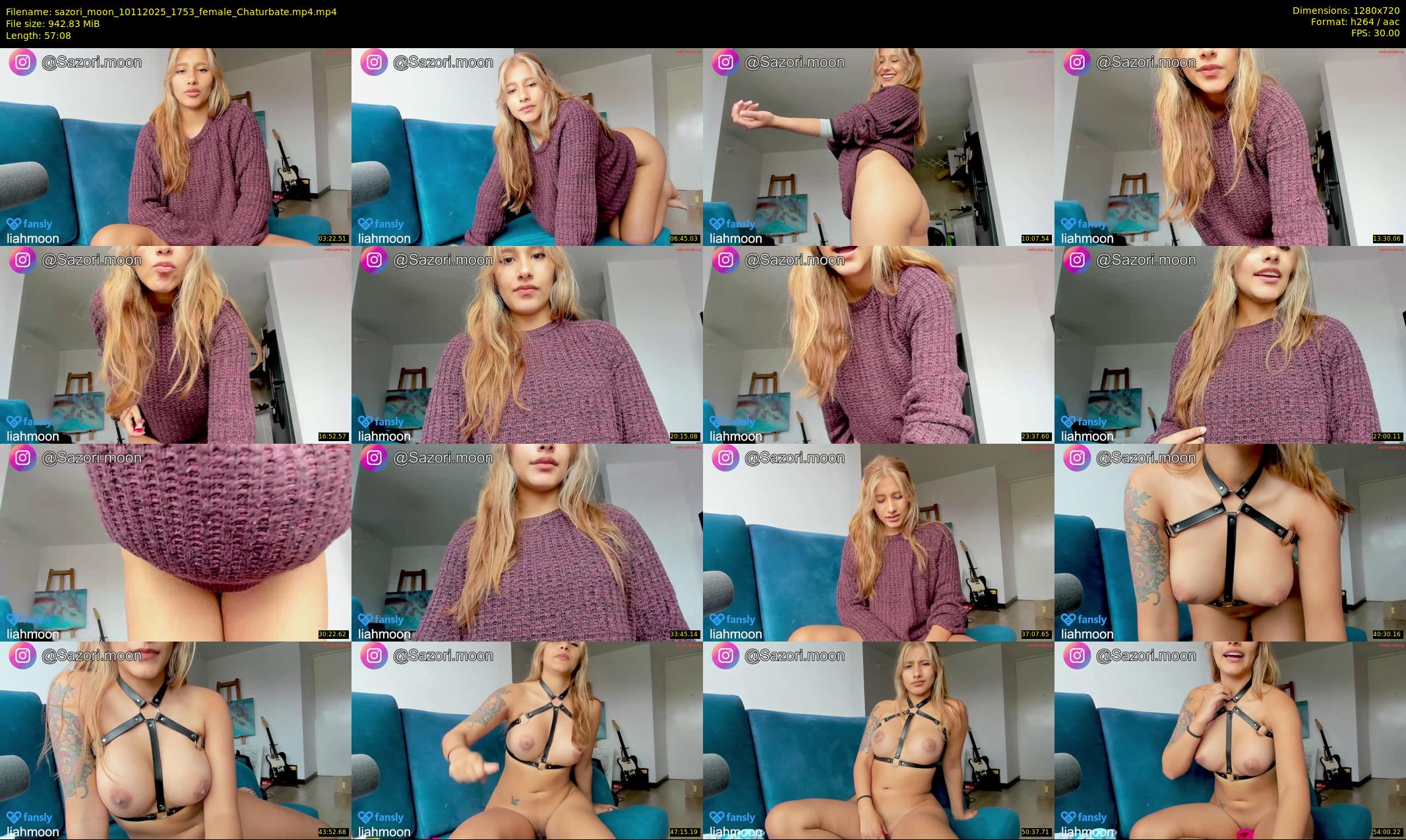 sazori_moon — 58 minute Chaturbate female cam show recording, 720p, Nov 10, 2025