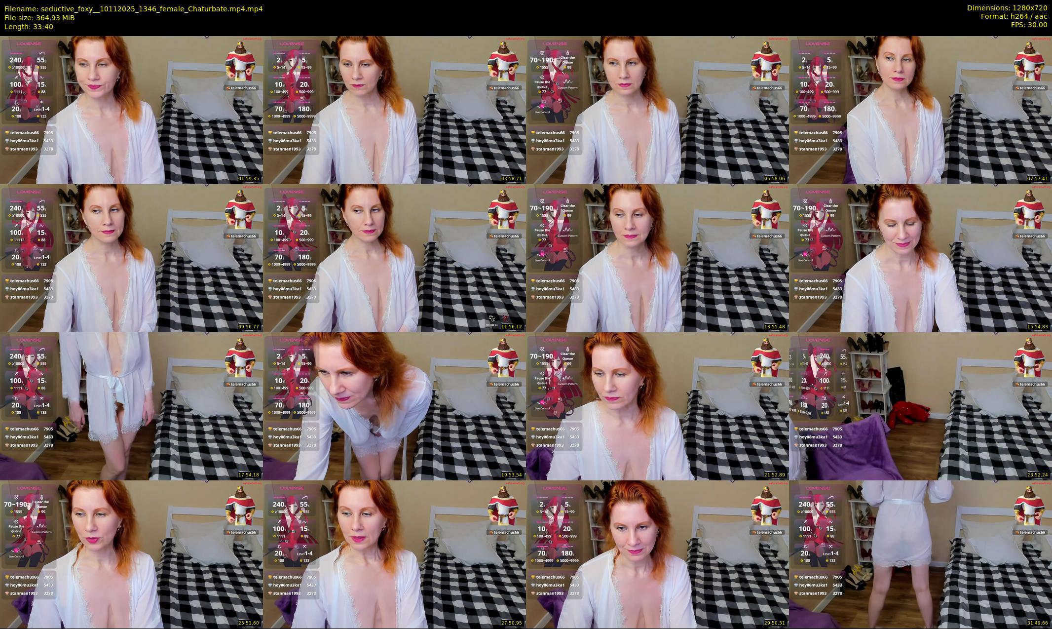 seductive_foxy_ — 34 minute Chaturbate female cam show recording, 720p, Nov 10, 2025