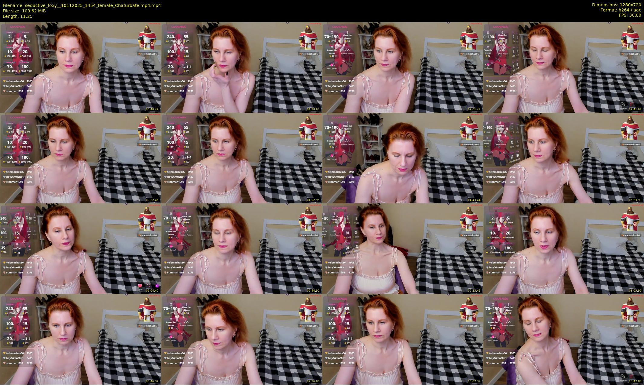 seductive_foxy_ — 12 minute Chaturbate female cam show recording, 720p, Nov 10, 2025