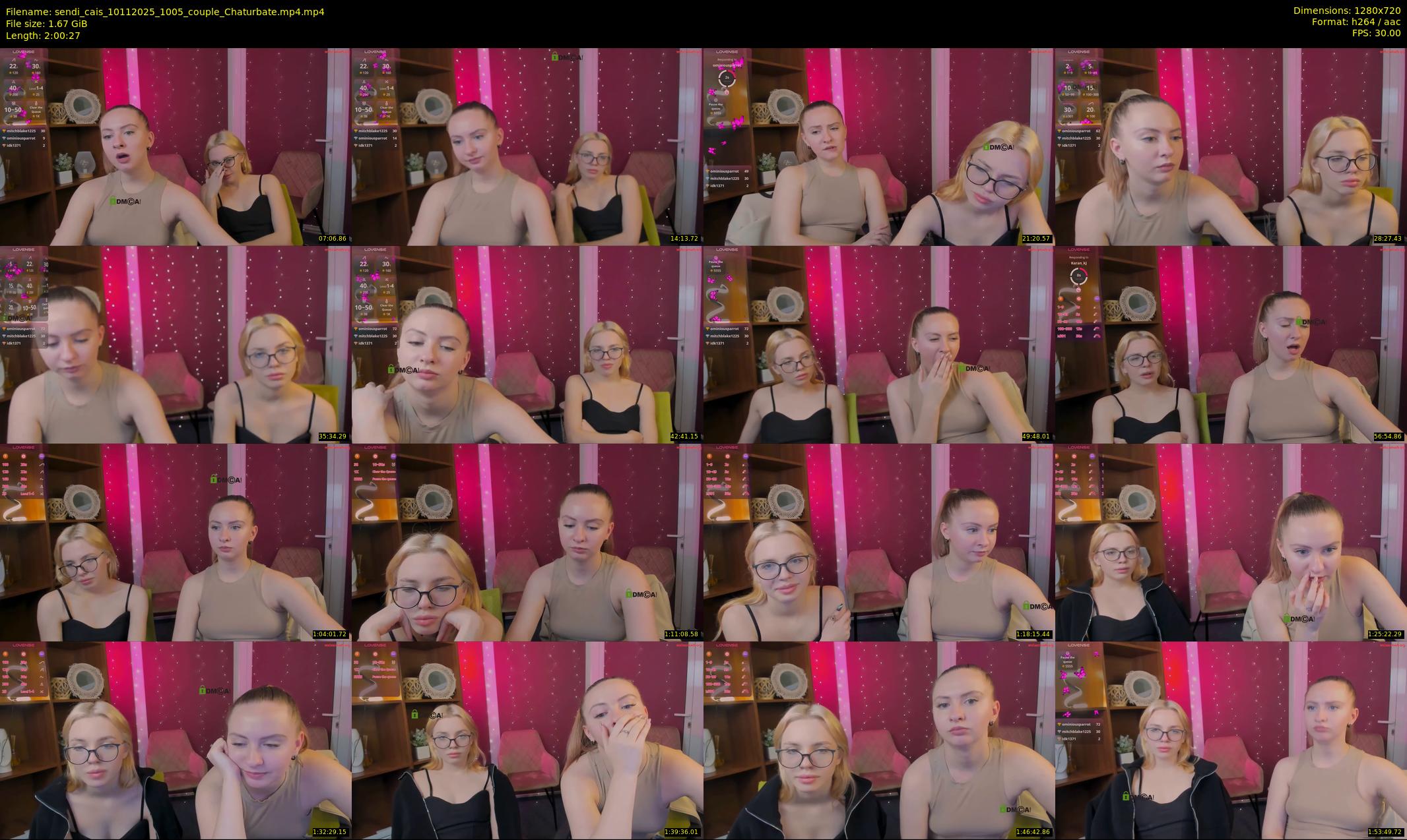 sendi_cais — 121 minute Chaturbate female cam show recording, 720p, Nov 10, 2025