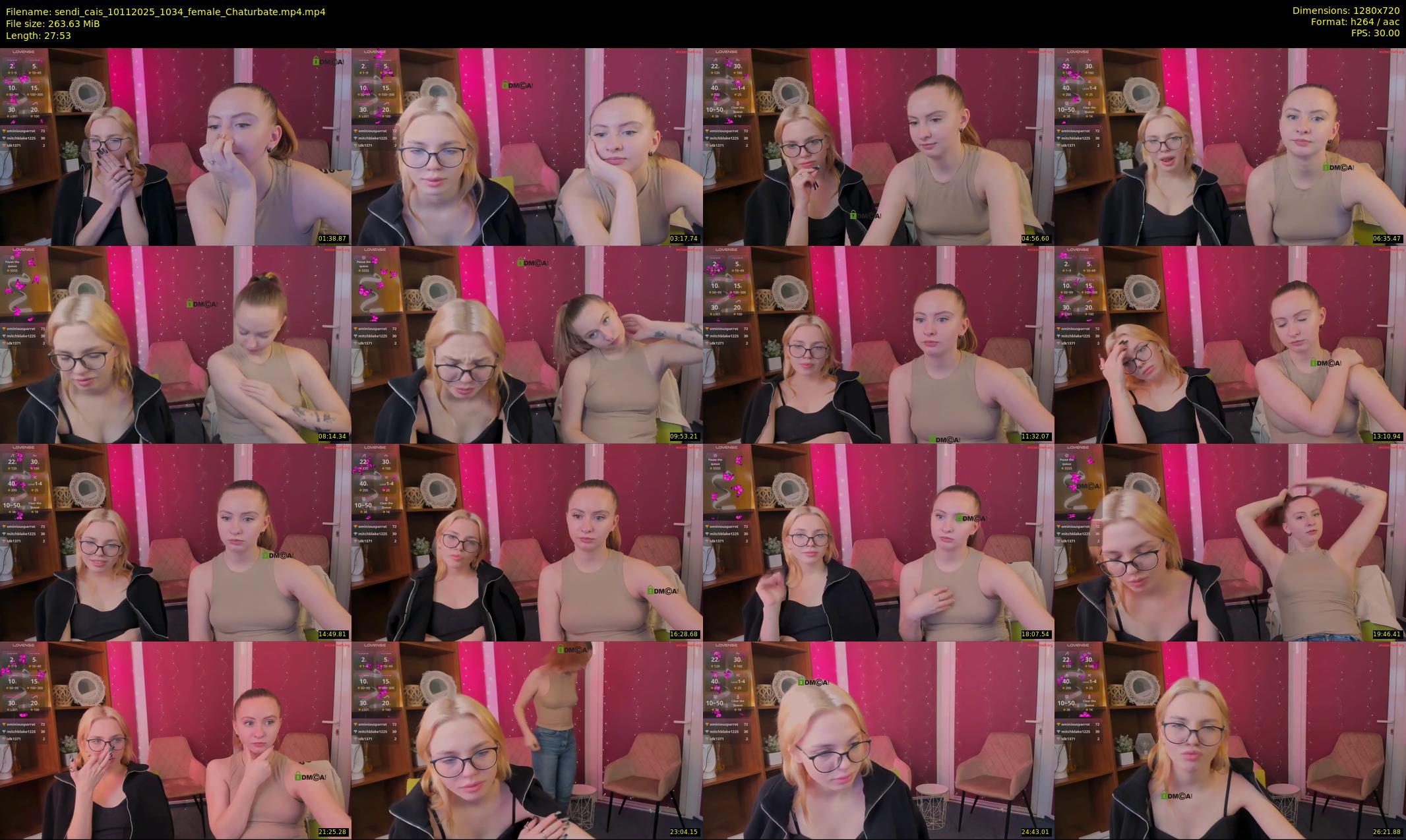 sendi_cais — 28 minute Chaturbate female cam show recording, 720p, Nov 10, 2025