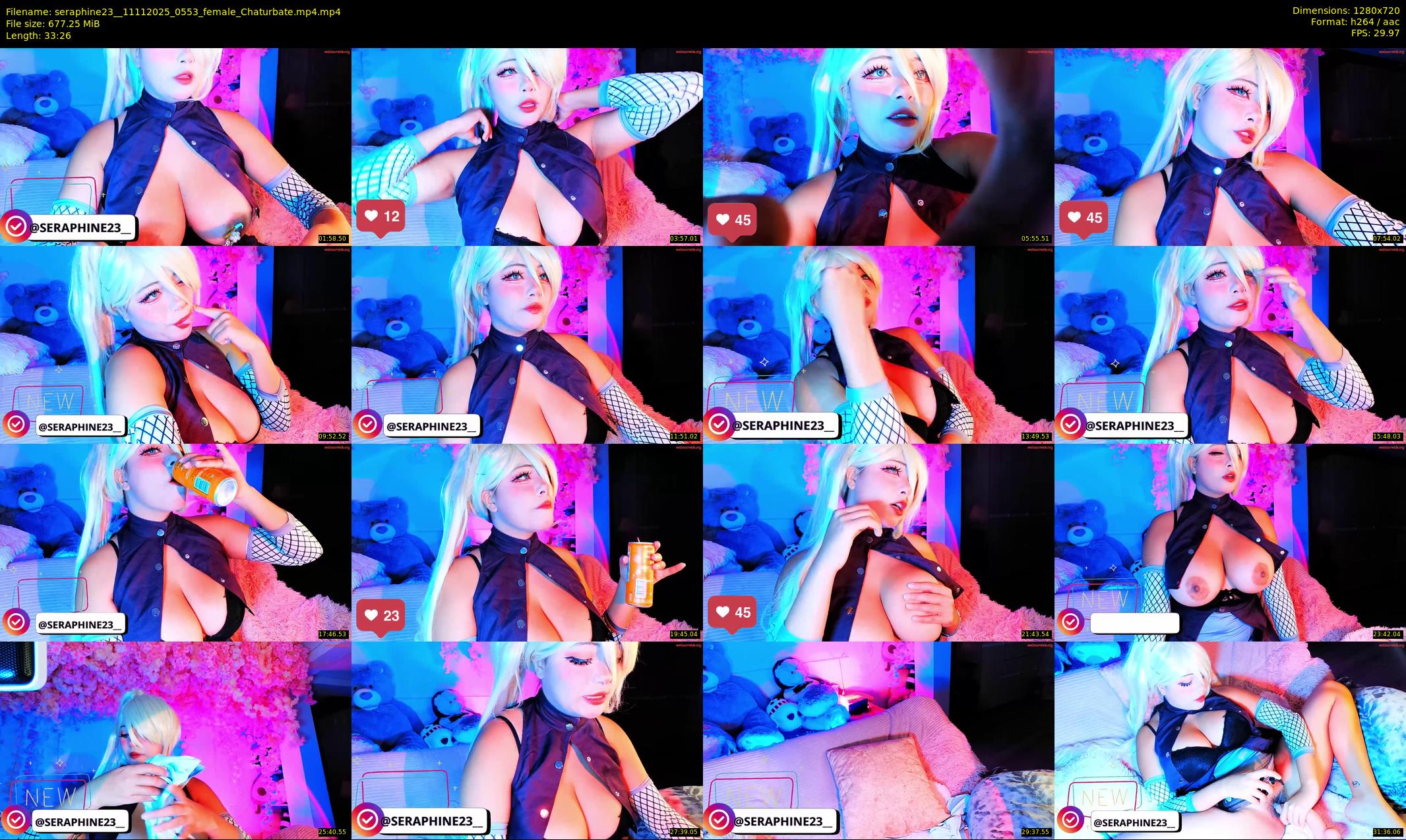 seraphine23_ — 34 minute Chaturbate female cam show recording, 720p, Nov 11, 2025