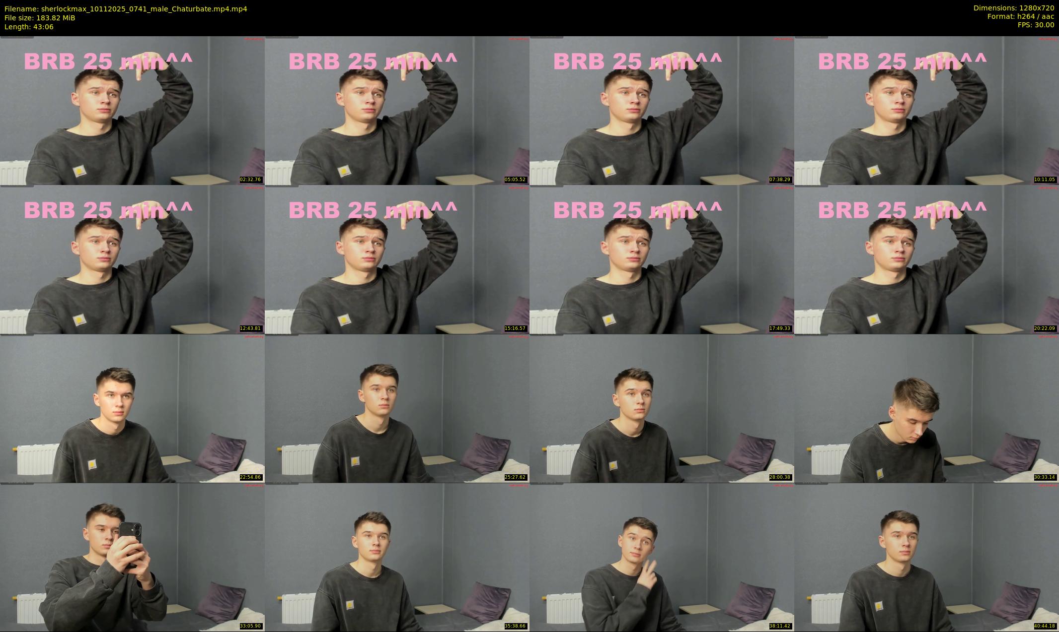 sherlockmax — 44 minute Chaturbate male cam show recording, 720p, Nov 10, 2025