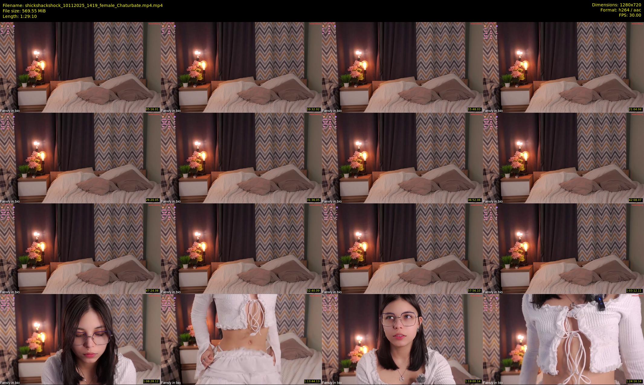 shickshackshock — 90 minute Chaturbate female cam show recording, 720p, Nov 10, 2025
