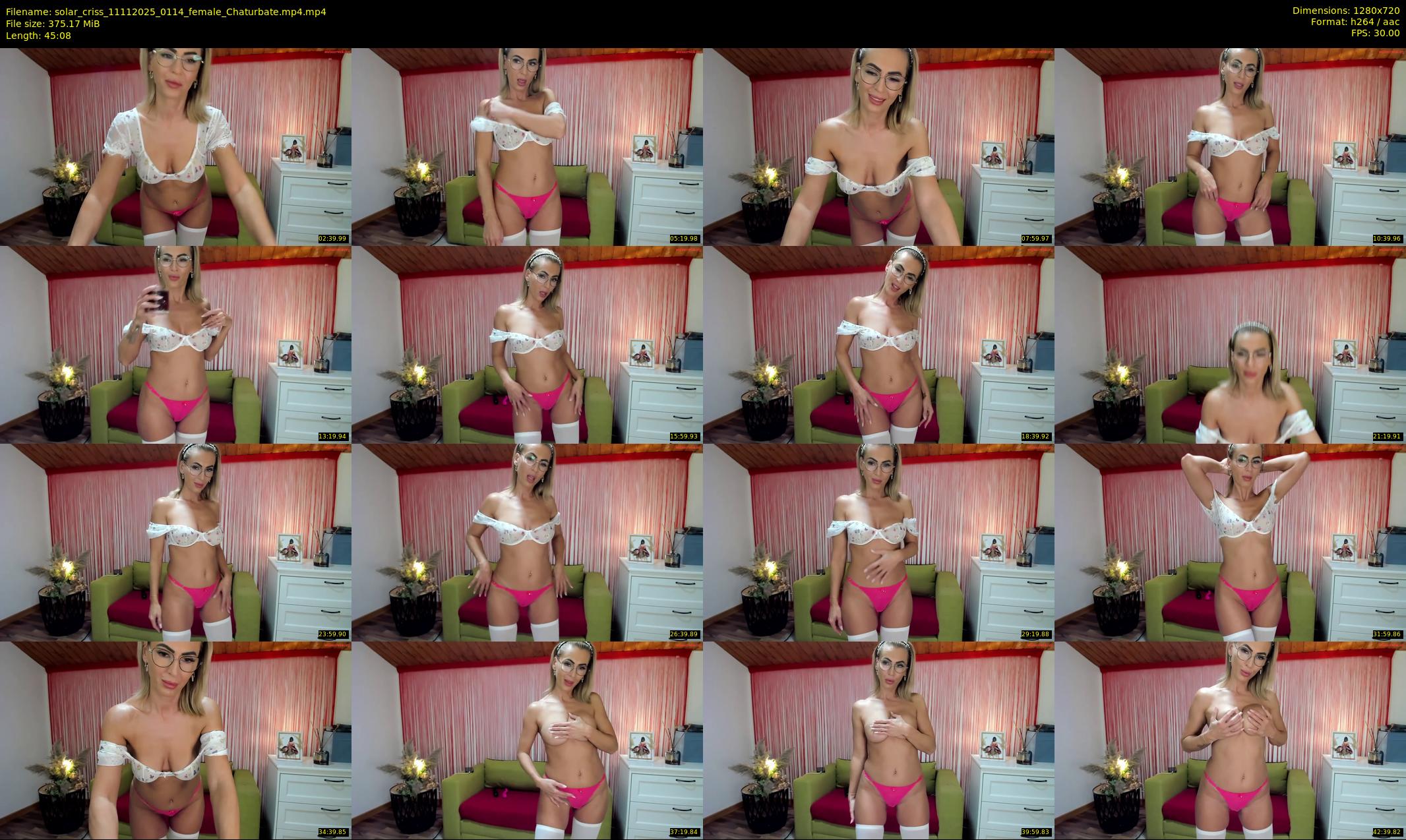solar_criss — 46 minute Chaturbate female cam show recording, 720p, Nov 11, 2025