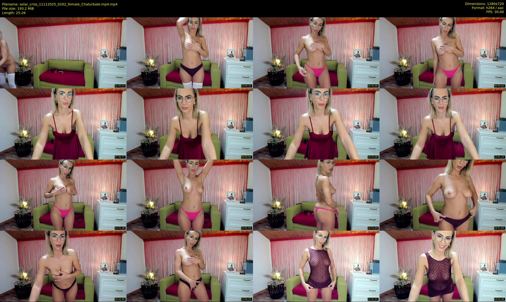 solar_criss — 26 minute Chaturbate female cam show recording, 720p, Nov 11, 2025