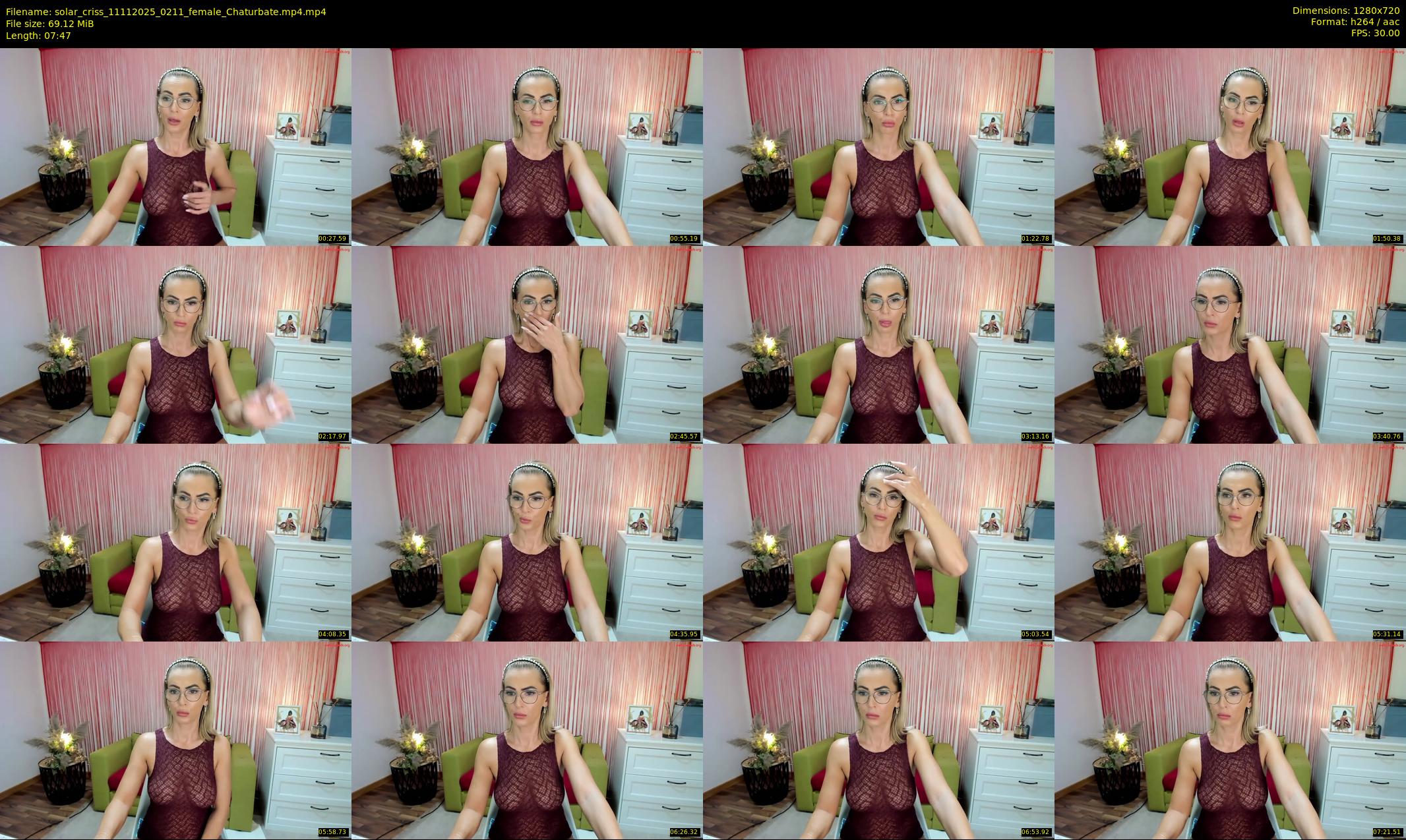 solar_criss — 8 minute Chaturbate female cam show recording, 720p, Nov 11, 2025