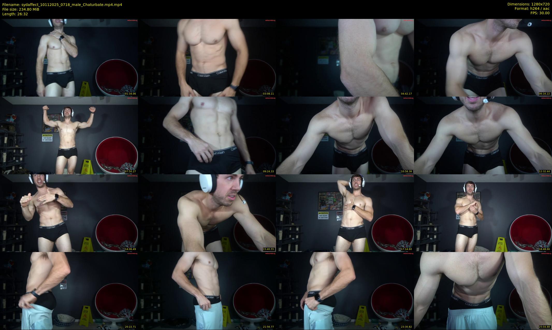 sydaffect — 27 minute Chaturbate male cam show recording, 720p, Nov 10, 2025