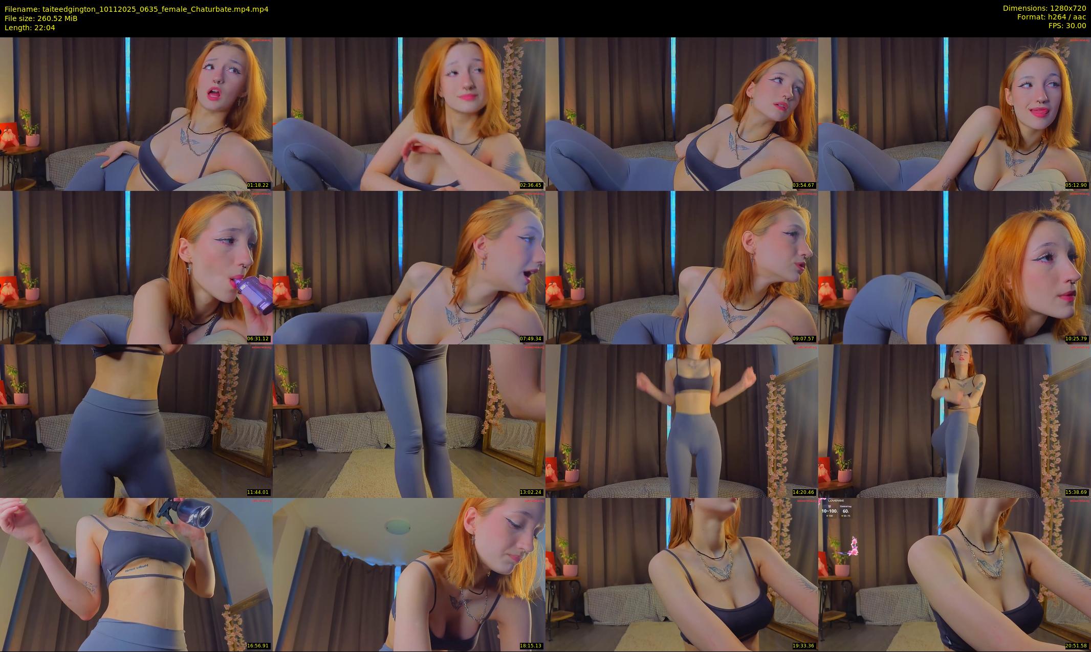 taiteedgington — 23 minute Chaturbate female cam show recording, 720p, Nov 10, 2025