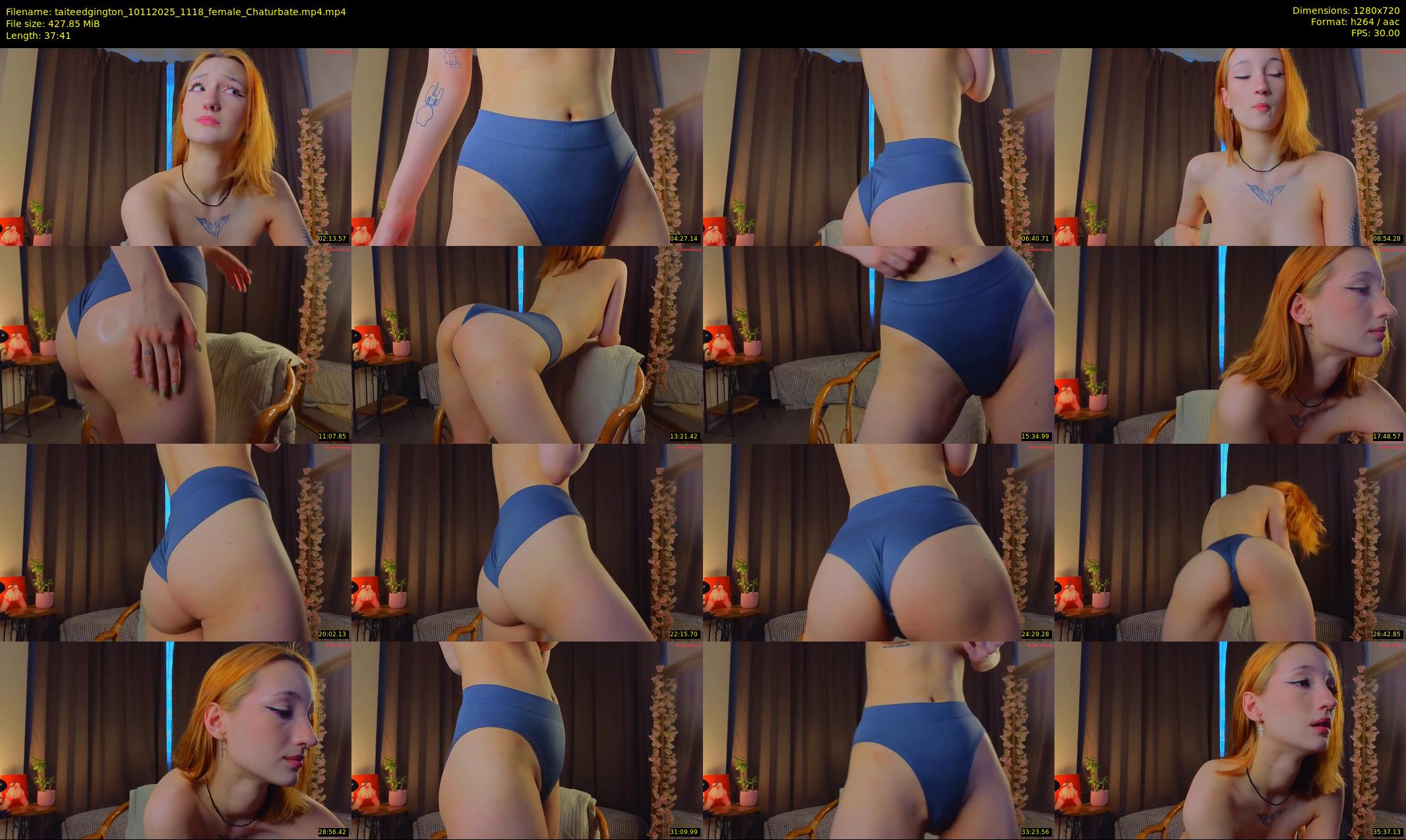 taiteedgington — 38 minute Chaturbate female cam show recording, 720p, Nov 10, 2025