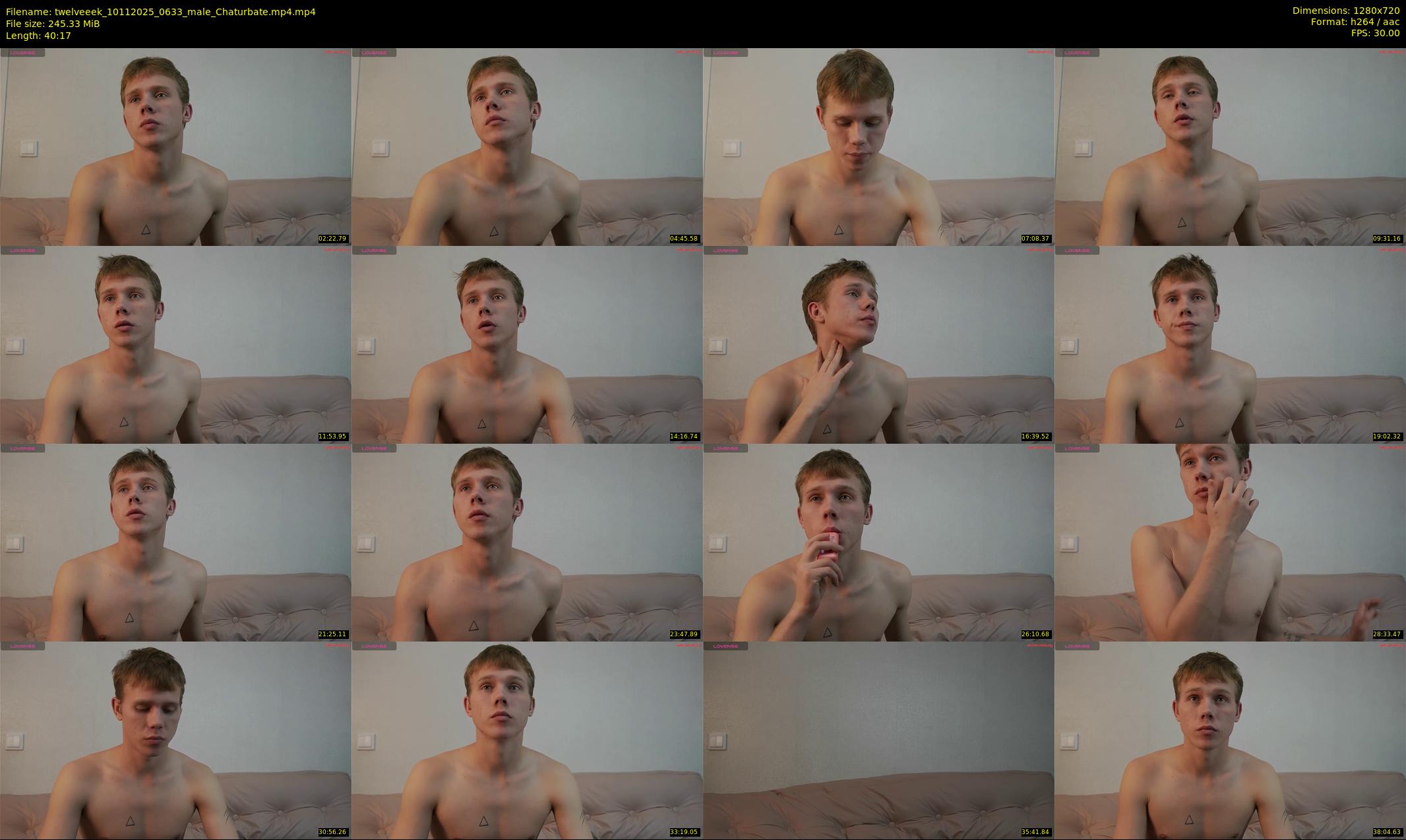 twelveeek — 41 minute Chaturbate male cam show recording, 720p, Nov 10, 2025