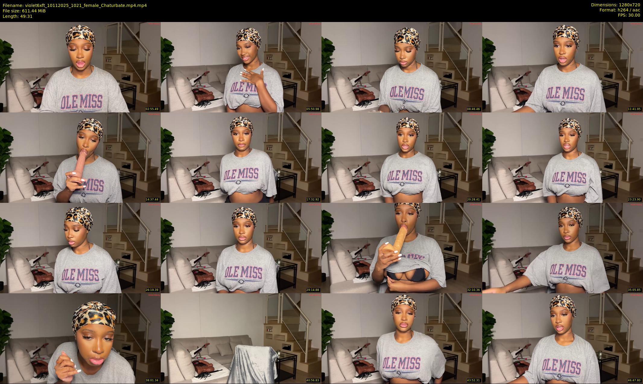violet6xft — 50 minute Chaturbate female cam show recording, 720p, Nov 10, 2025