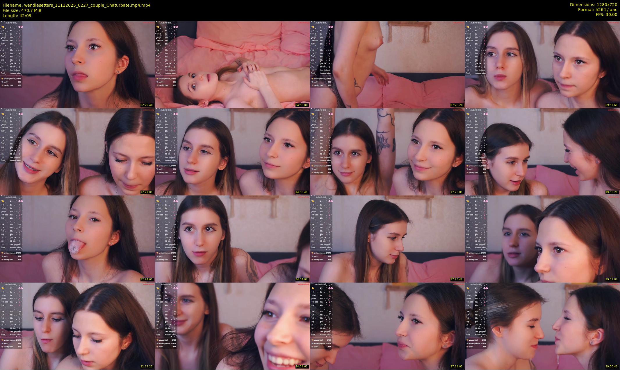 wendiesetters — 43 minute Chaturbate female cam show recording, 720p, Nov 11, 2025