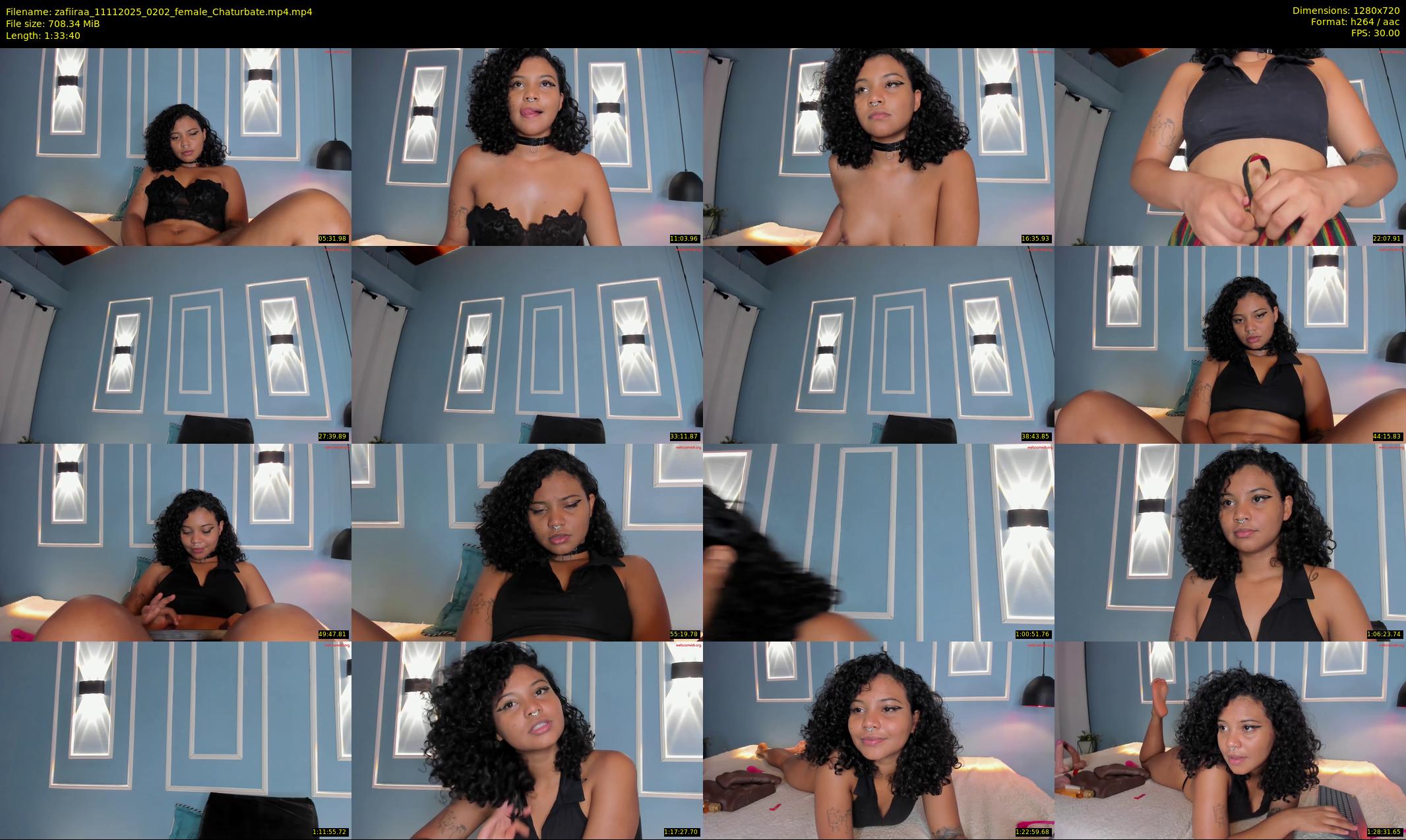 zafiiraa — 94 minute Chaturbate female cam show recording, 720p, Nov 11, 2025
