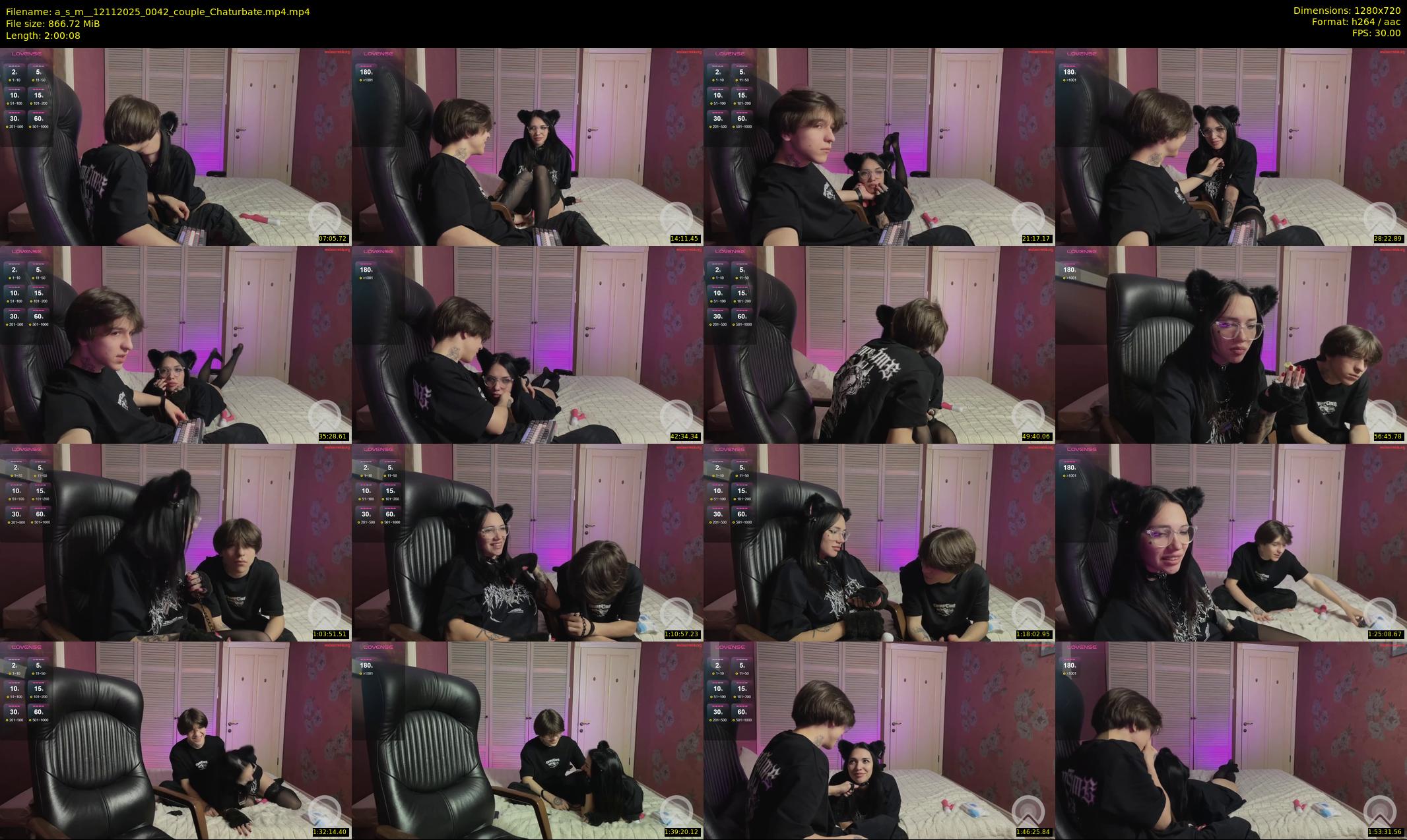 a_s_m_ — 121 minute Chaturbate couple cam show recording, 720p, Nov 12, 2025