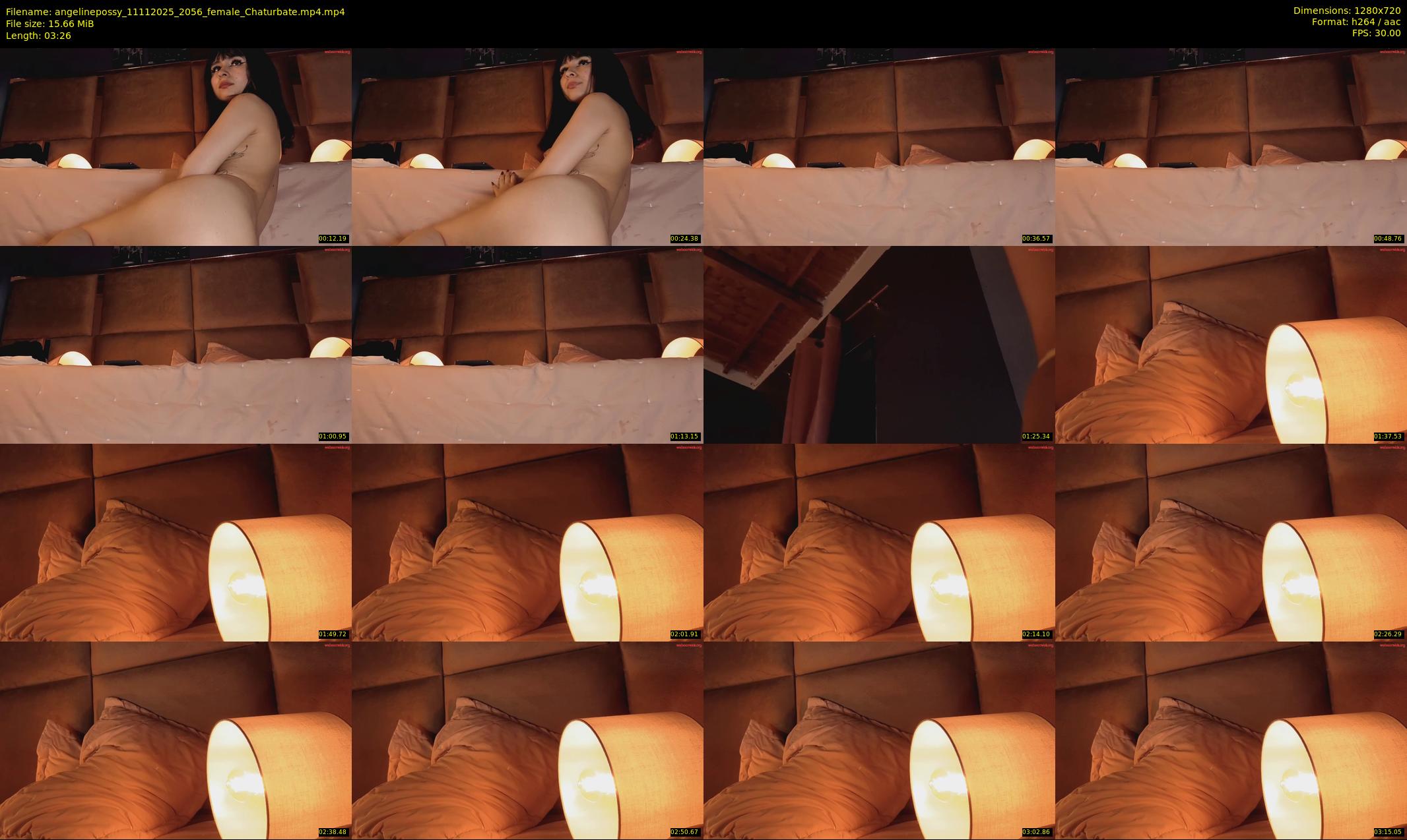 angelinepossy — 4 minute Chaturbate female cam show recording, 720p, Nov 11, 2025