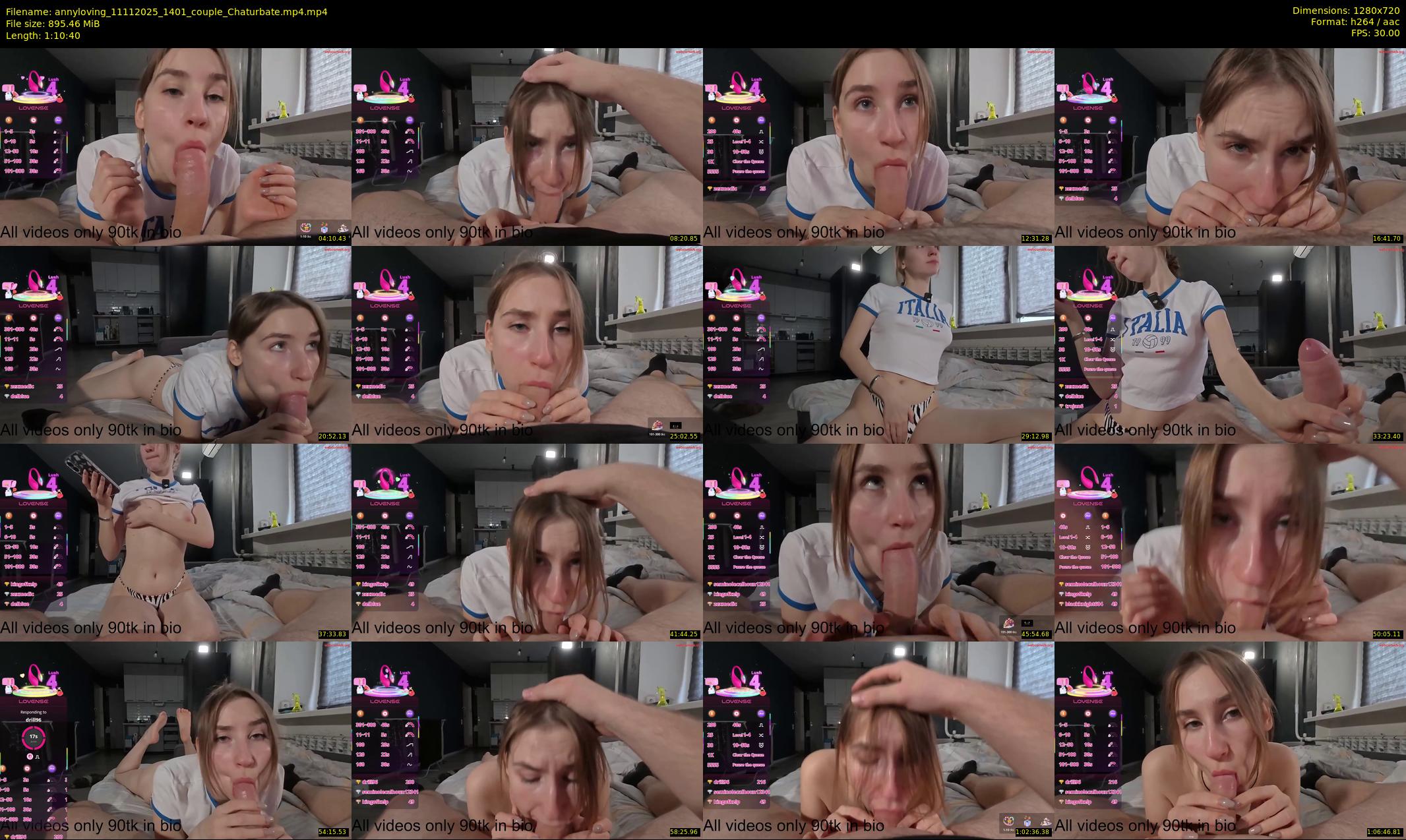 annyloving — 71 minute Chaturbate couple cam show recording, 720p, Nov 11, 2025