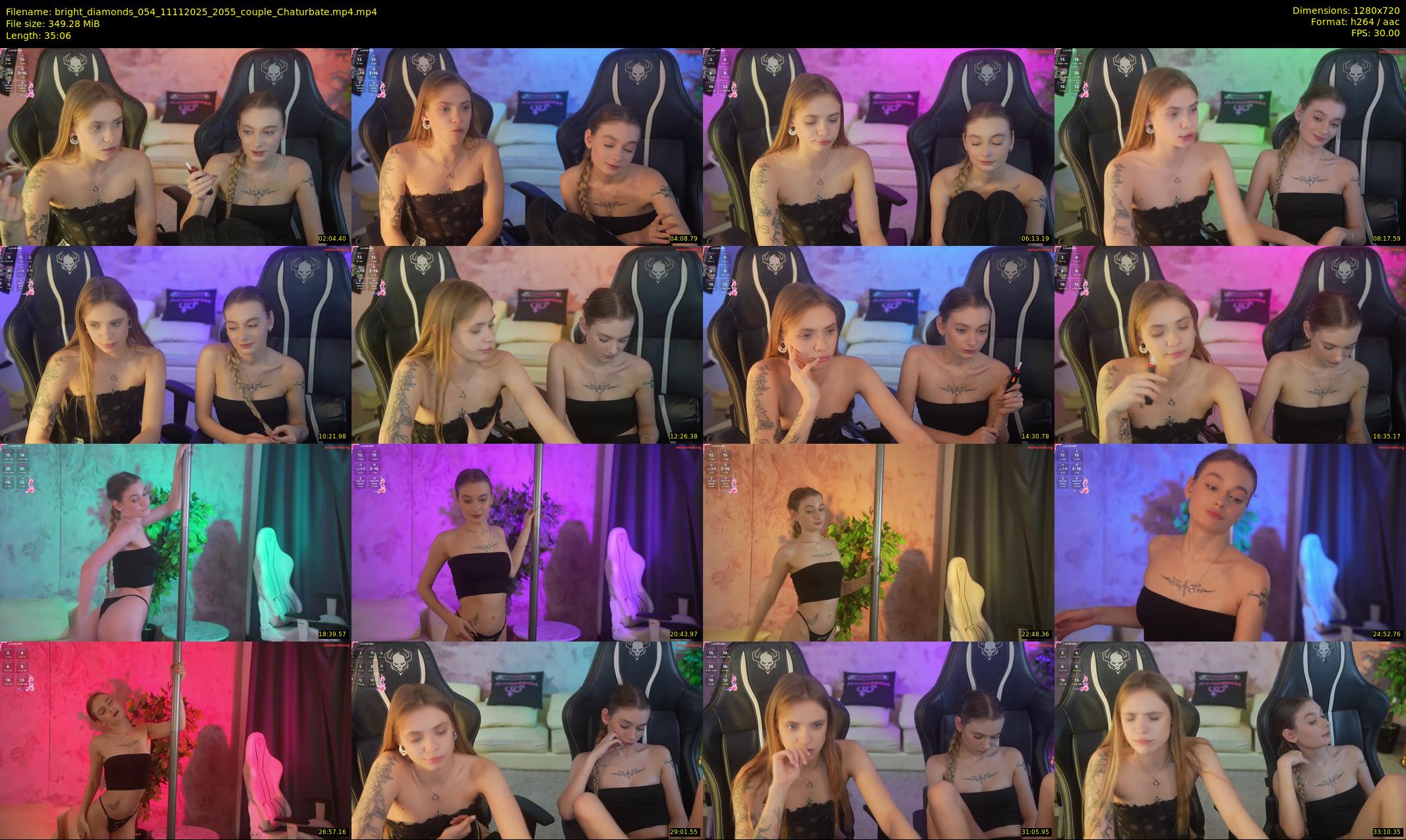 bright_diamonds_054 — 36 minute Chaturbate couple cam show recording, 720p, Nov 11, 2025