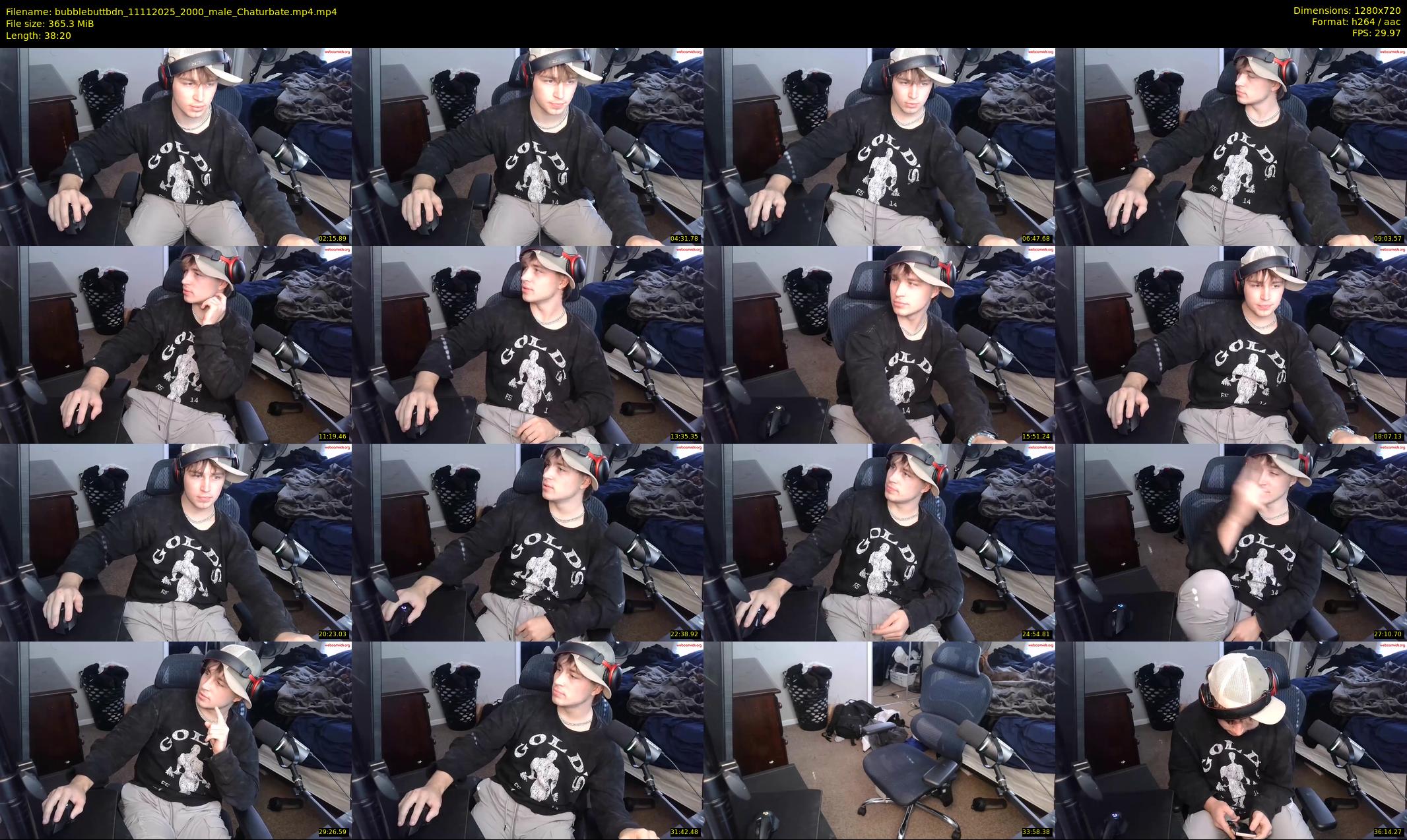 bubblebuttbdn — 39 minute Chaturbate male cam show recording, 720p, Nov 11, 2025