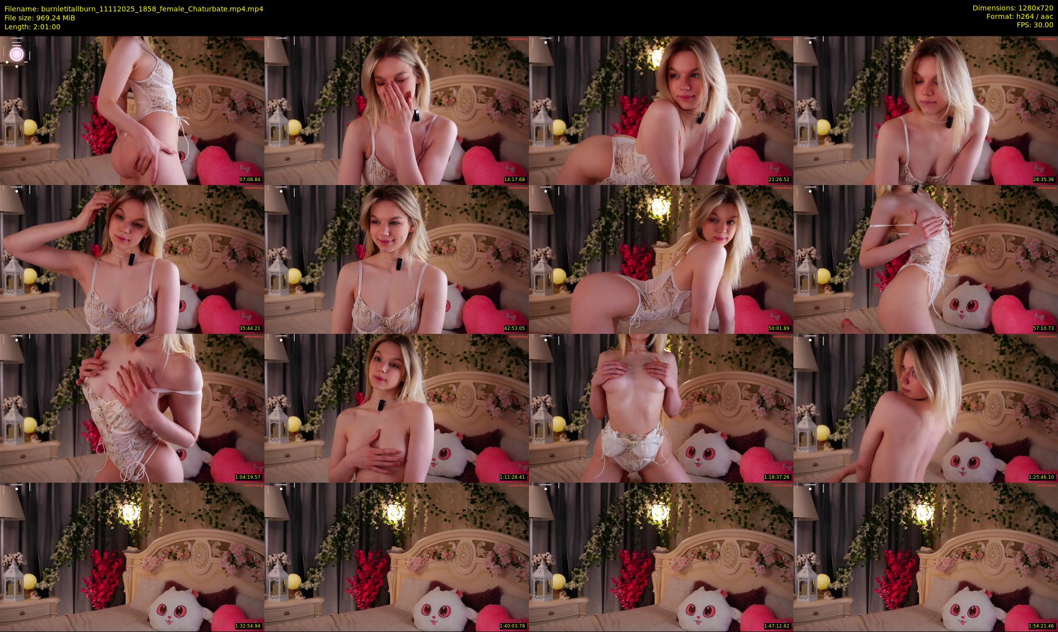 burnletitallburn — 121 minute Chaturbate female cam show recording, 720p, Nov 11, 2025