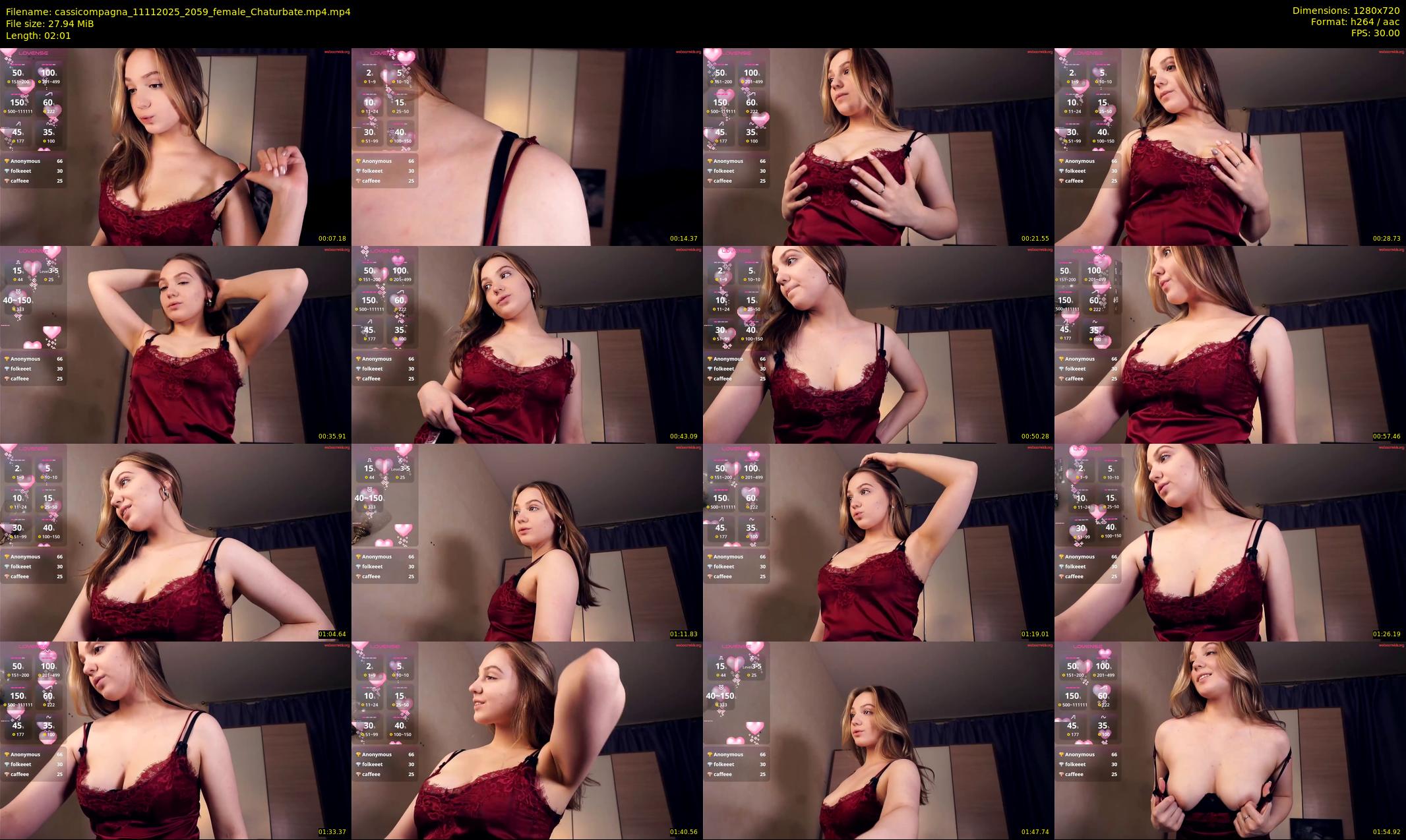 cassicompagna — 3 minute Chaturbate female cam show recording, 720p, Nov 11, 2025