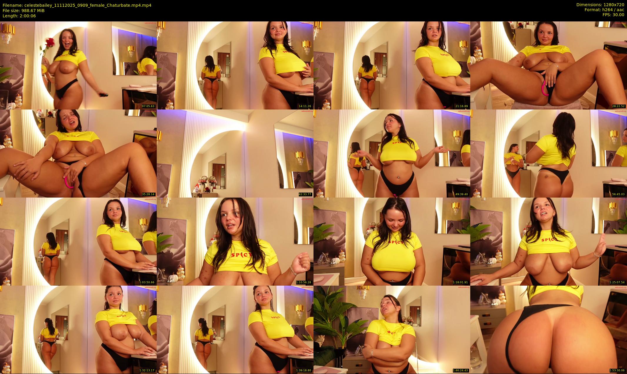 celestebailey — 121 minute Chaturbate female cam show recording, 720p, Nov 11, 2025