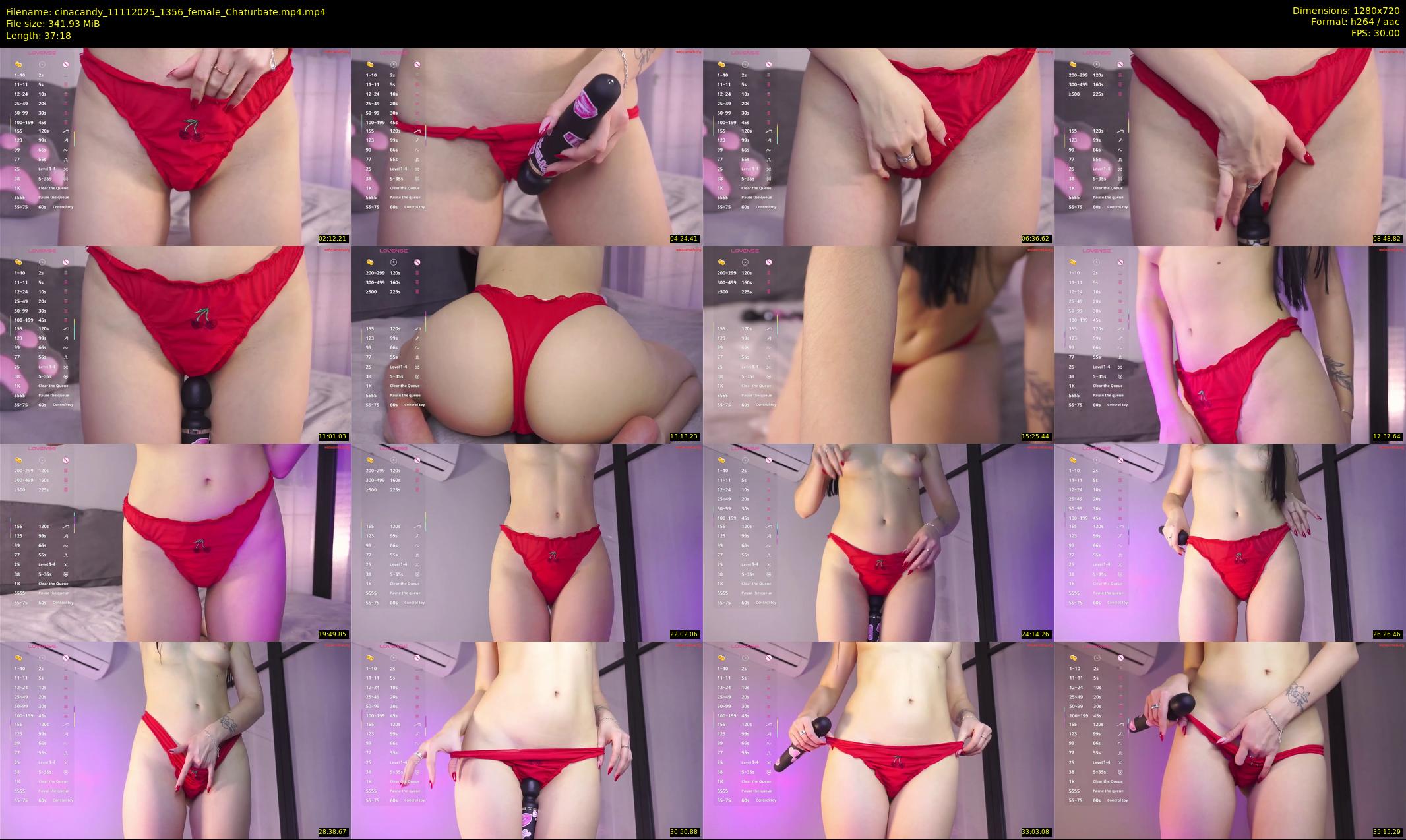 cinacandy — 38 minute Chaturbate female cam show recording, 720p, Nov 11, 2025