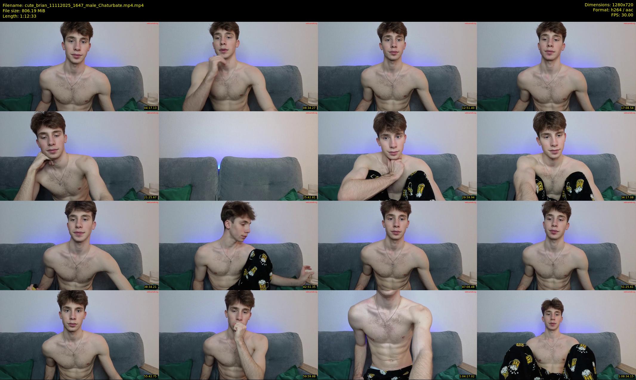 cute_brian — 73 minute Chaturbate male cam show recording, 720p, Nov 11, 2025