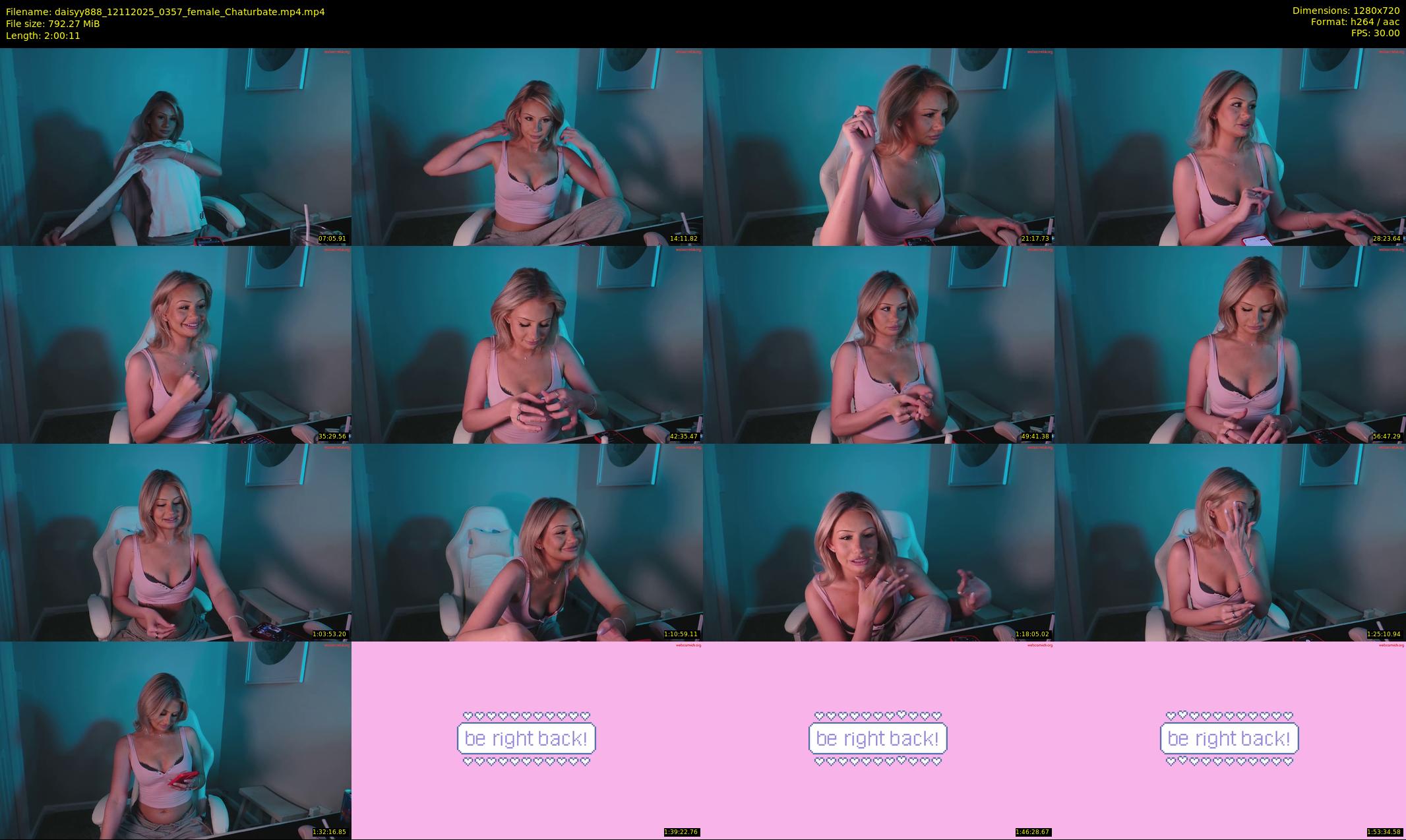 daisyy888 — 121 minute Chaturbate couple cam show recording, 720p, Nov 12, 2025