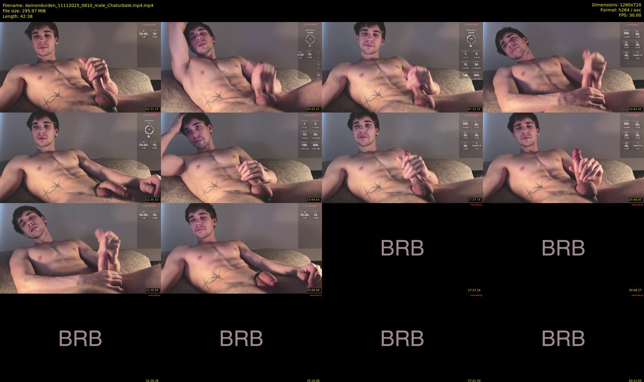 damondurden — 43 minute Chaturbate male cam show recording, 720p, Nov 11, 2025