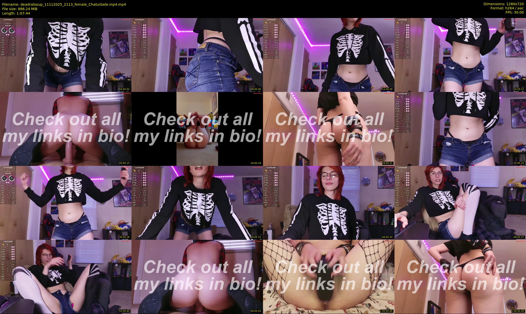 deadratsoup — 68 minute Chaturbate female cam show recording, 720p, Nov 11, 2025