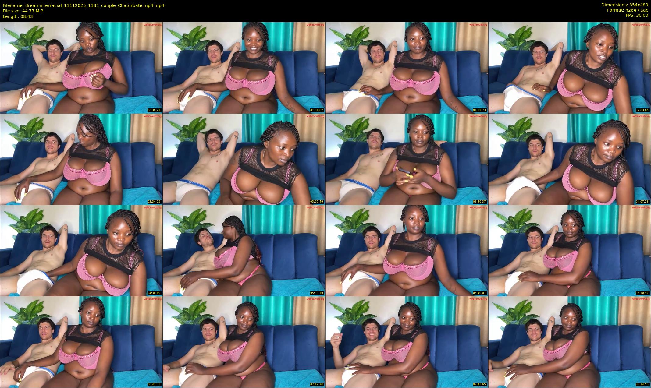 dreaminterracial — 9 minute Chaturbate couple cam show recording, 480p, Nov 11, 2025