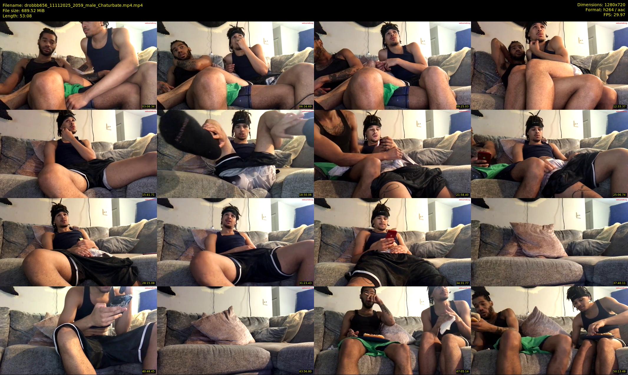 drobbb656 — 54 minute Chaturbate male cam show recording, 720p, Nov 11, 2025