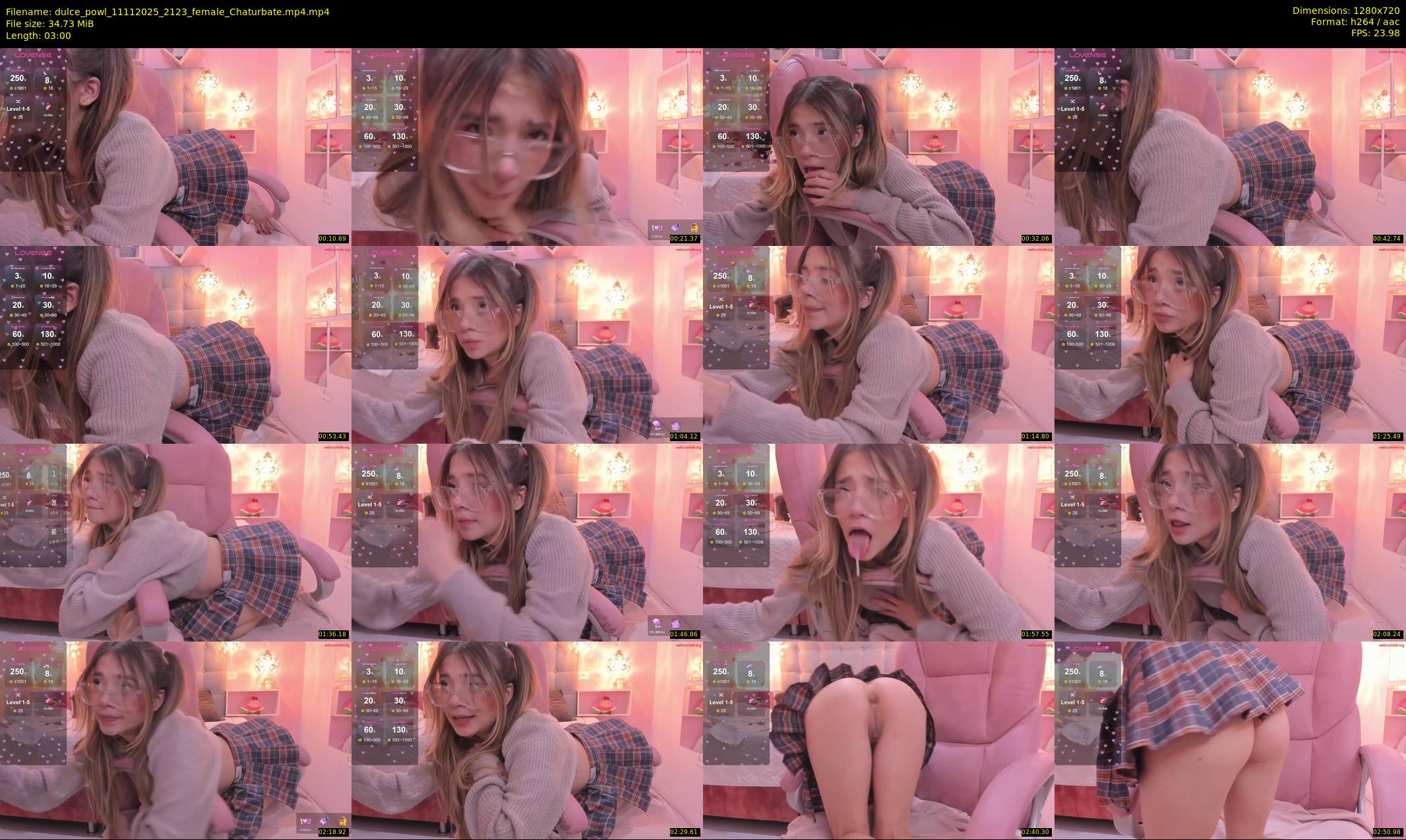 dulce_powl — 3 minute Chaturbate female cam show recording, 720p, Nov 11, 2025