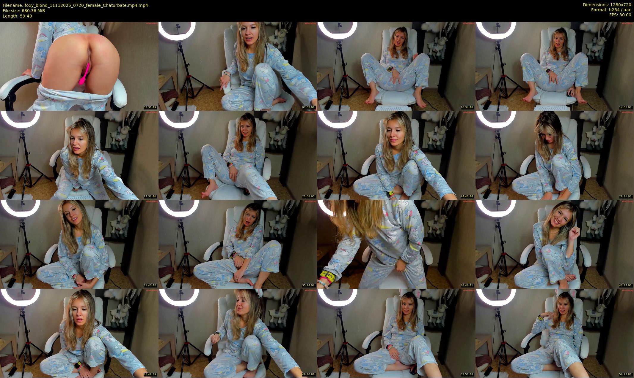 foxy_blond — 60 minute Chaturbate female cam show recording, 720p, Nov 11, 2025