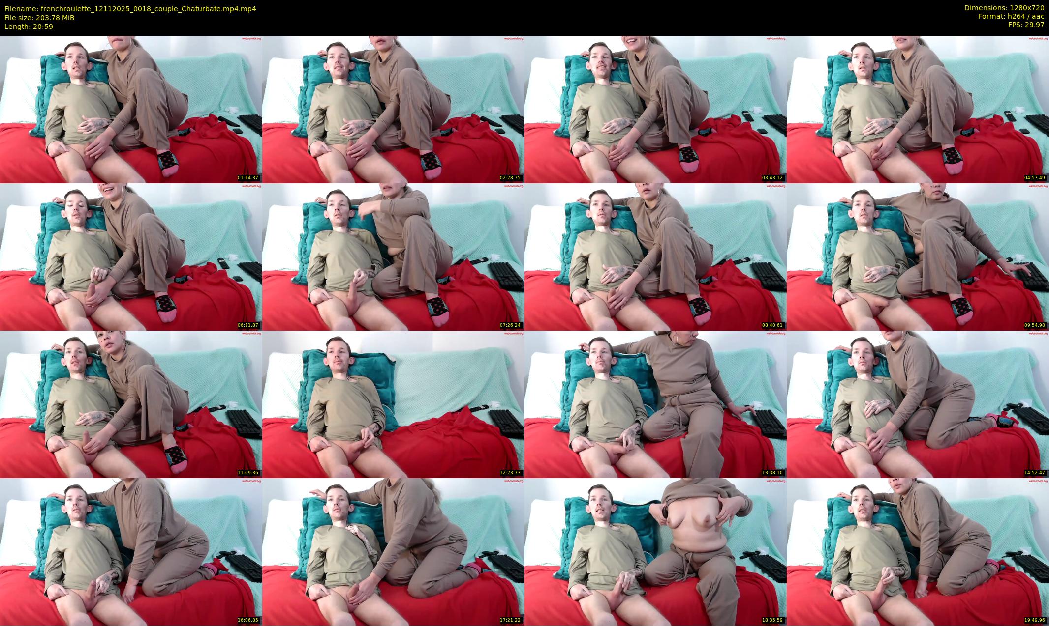 frenchroulette — 21 minute Chaturbate couple cam show recording, 720p, Nov 12, 2025