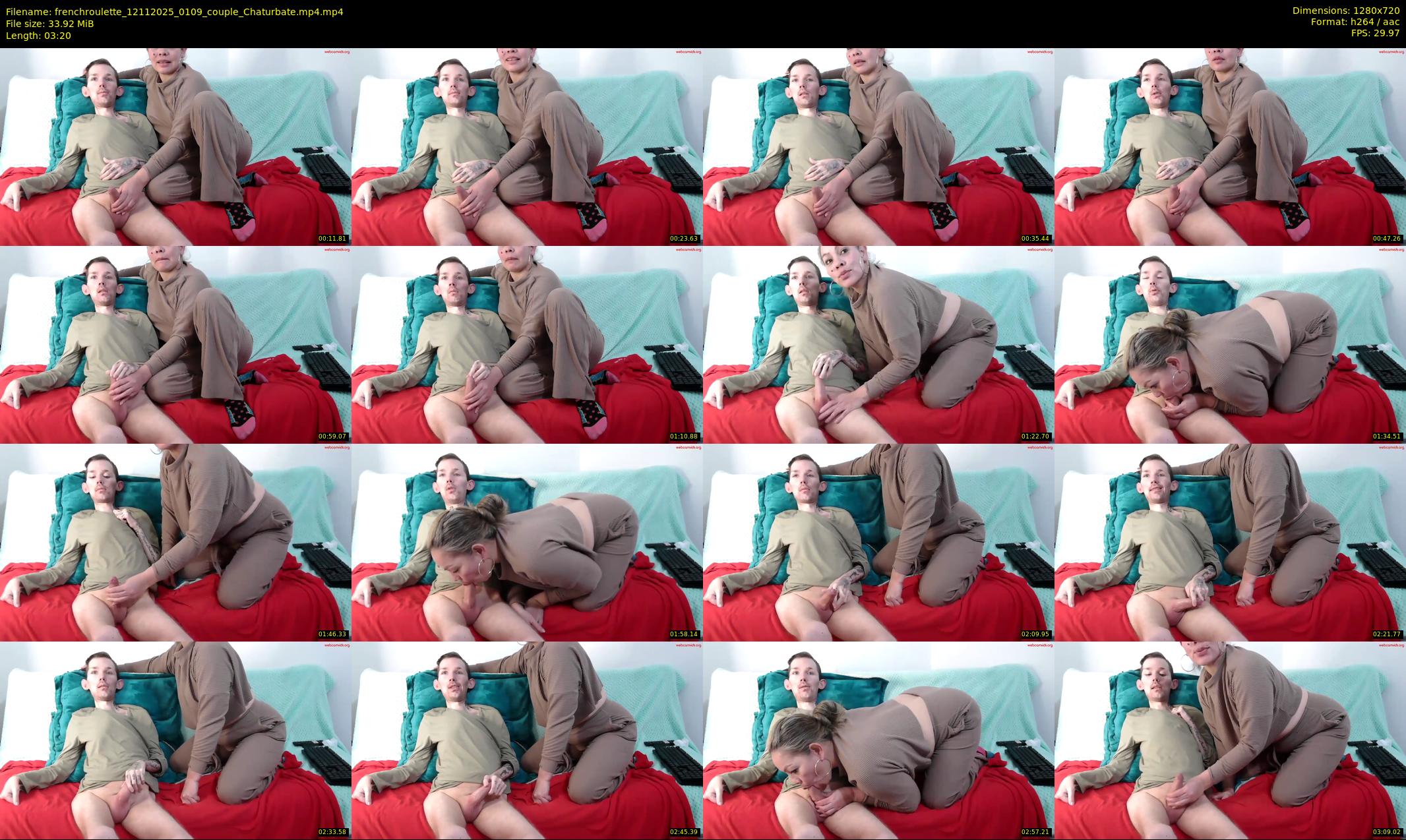 frenchroulette — 4 minute Chaturbate couple cam show recording, 720p, Nov 12, 2025