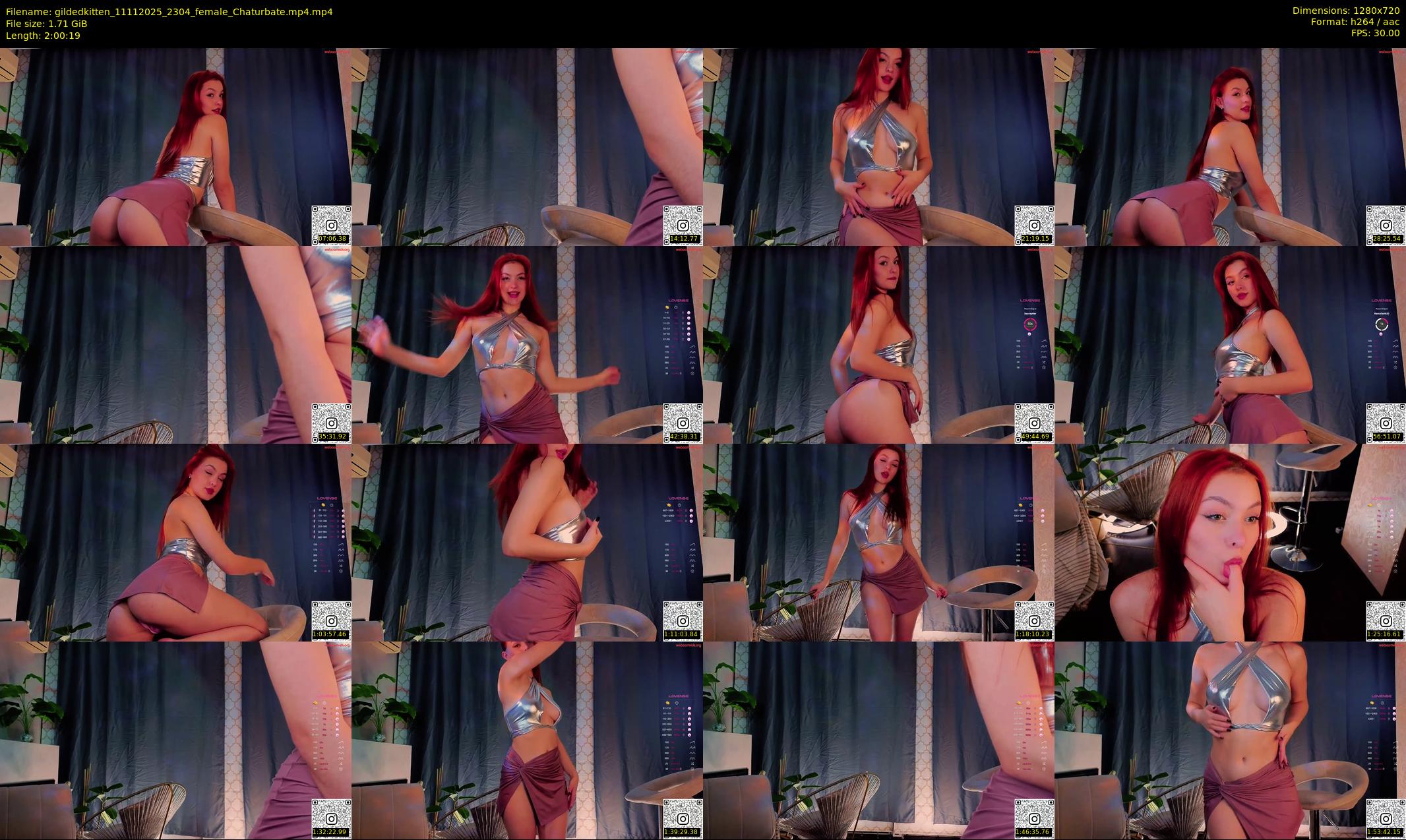 gildedkitten — 121 minute Chaturbate female cam show recording, 720p, Nov 11, 2025