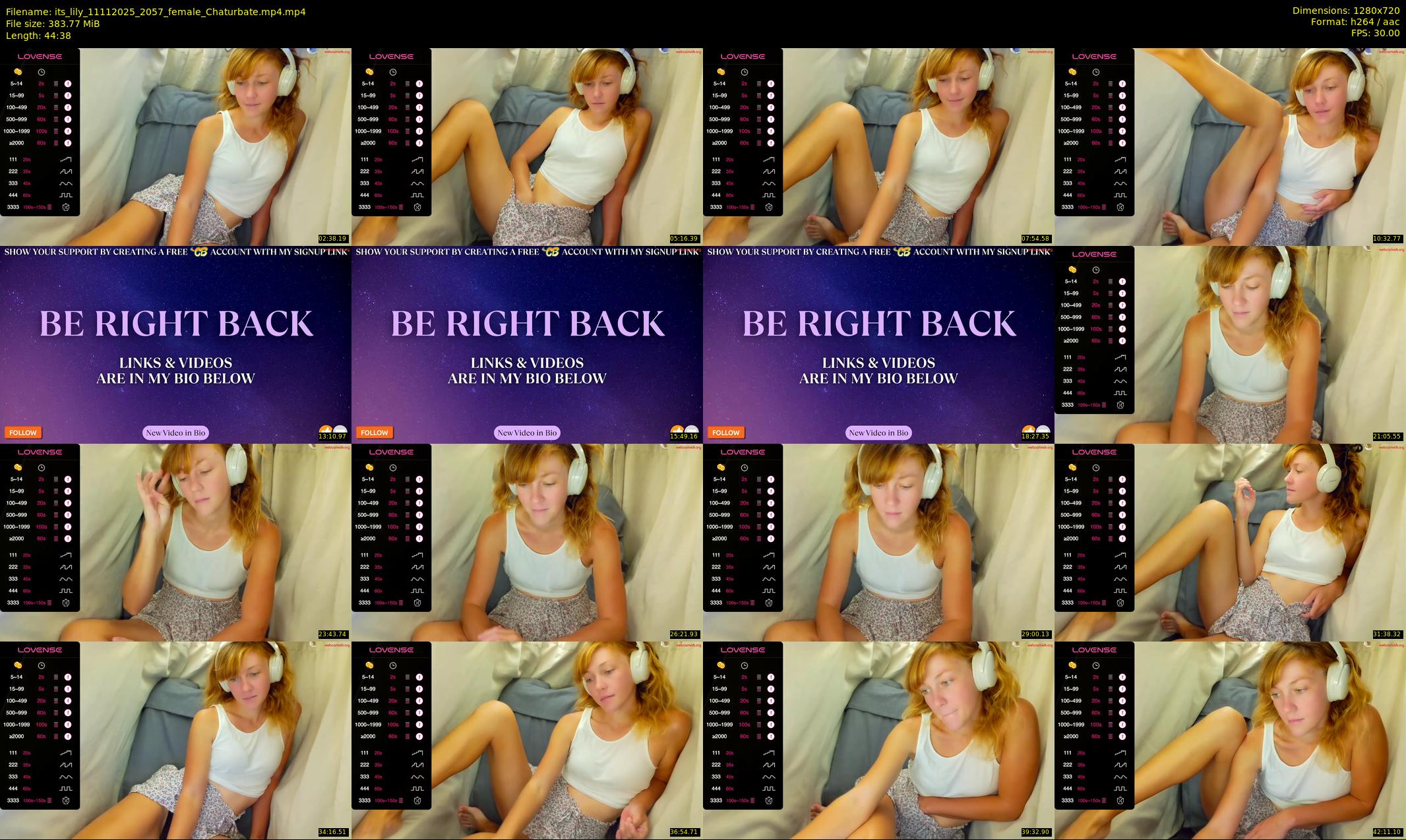 its_lily — 45 minute Chaturbate female cam show recording, 720p, Nov 11, 2025