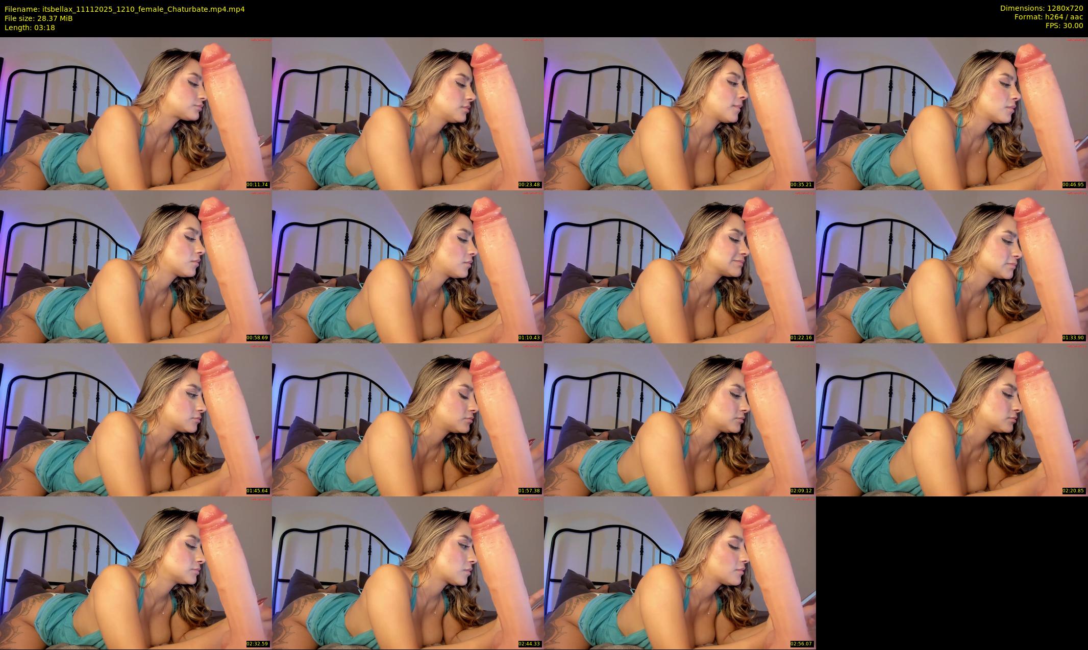 itsbellax — 4 minute Chaturbate female cam show recording, 720p, Nov 11, 2025