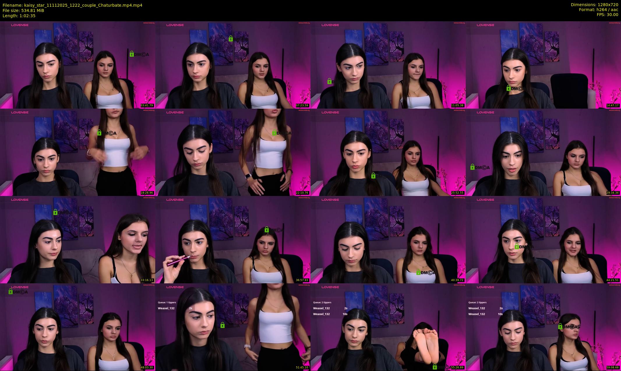 kaisy_star — 63 minute Chaturbate female cam show recording, 720p, Nov 11, 2025