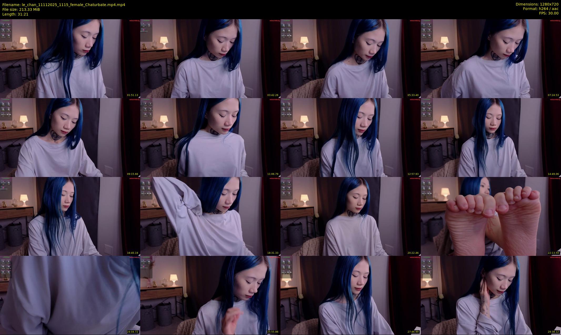 le_chan — 32 minute Chaturbate female cam show recording, 720p, Nov 11, 2025