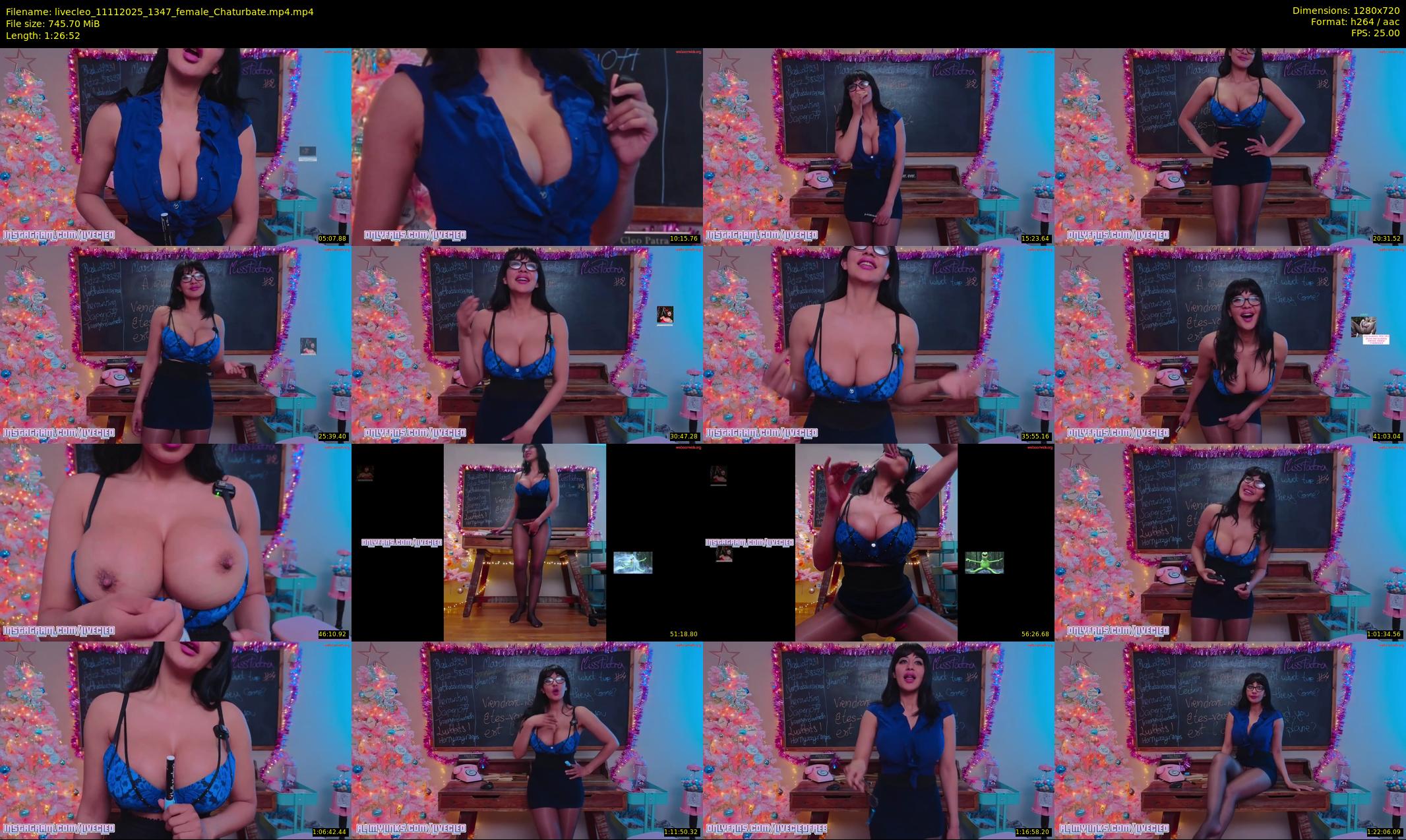 livecleo — 87 minute Chaturbate female cam show recording, 720p, Nov 11, 2025